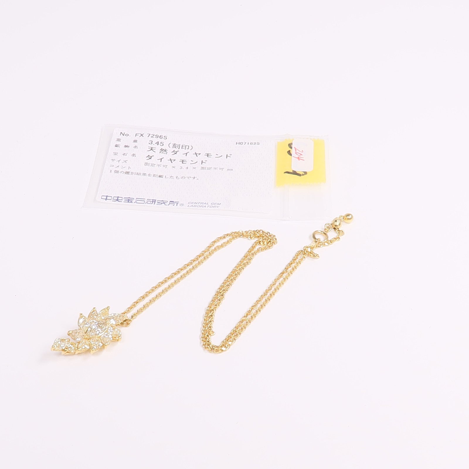 JEWELRY 18K黃金Diamond Necklace鑽石項鍊