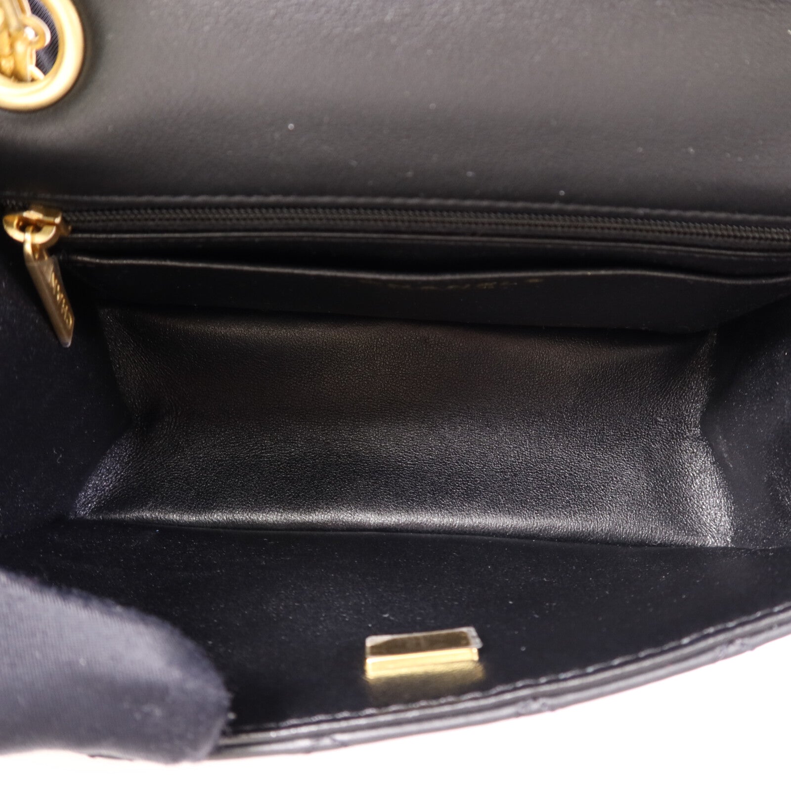 CHANEL 牛皮皮革Mini 2.55金扣鏈帶肩背袋