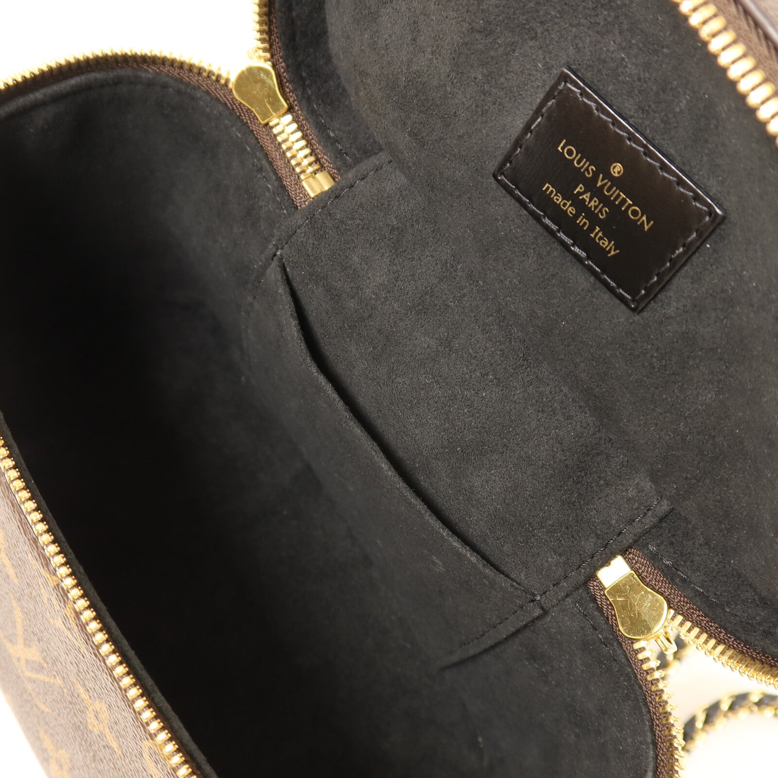 LOUIS VUITTON Monogram Reverse Vanity PM金扣鏈帶手挽肩背兩用袋