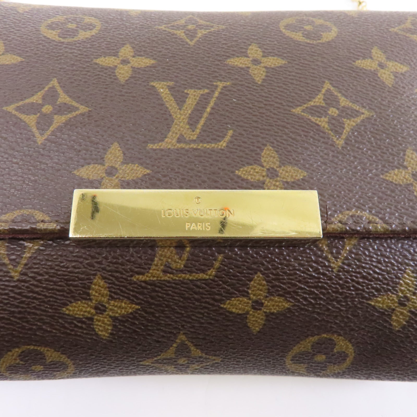 LOUIS VUITTON Monogram Favorite MM金扣手挽肩背兩用袋啡色