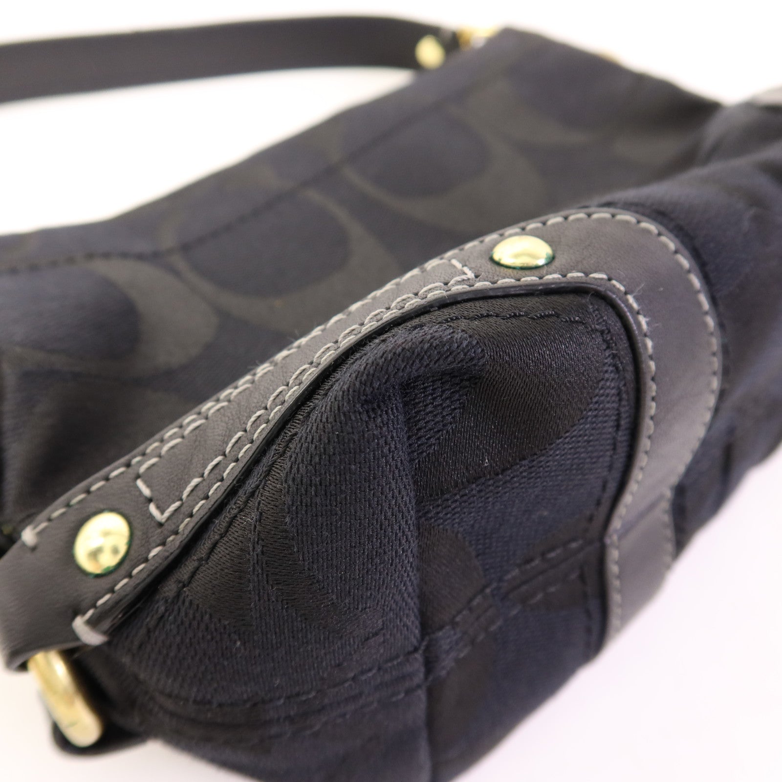 COACH 帆布Hand Bag金扣手拿包