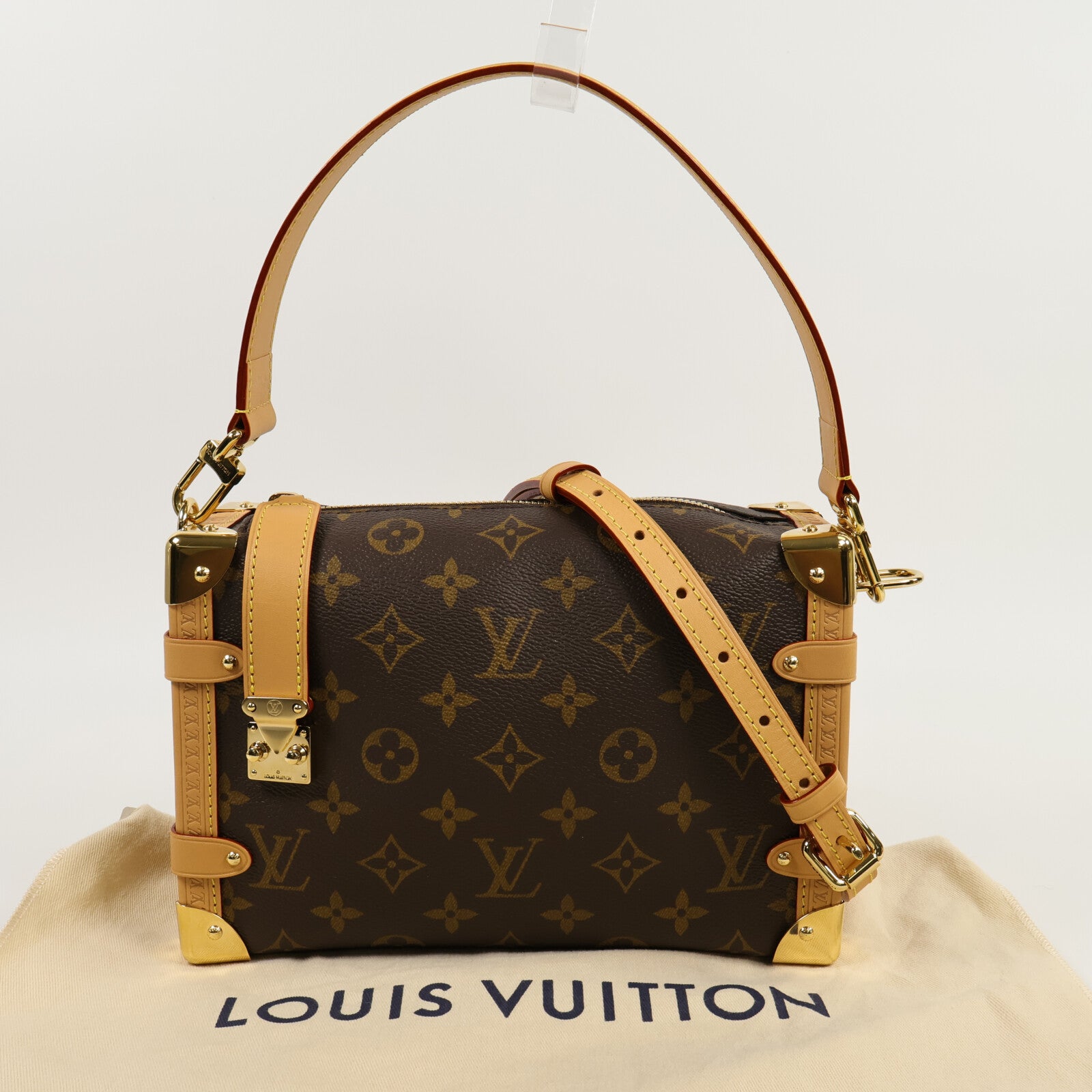 LOUIS VUITTON Monogram Side Trunk MM 手挽肩背兩用袋