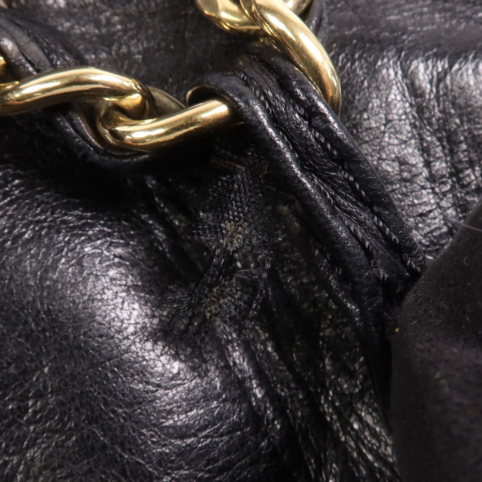 CHANEL 牛皮皮革Tote Bag金扣鏈帶肩背袋