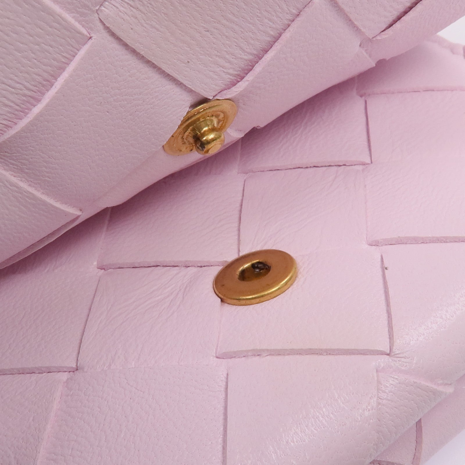 BOTTEGA VENETA 羊皮皮革Card Case with strap金扣卡片套