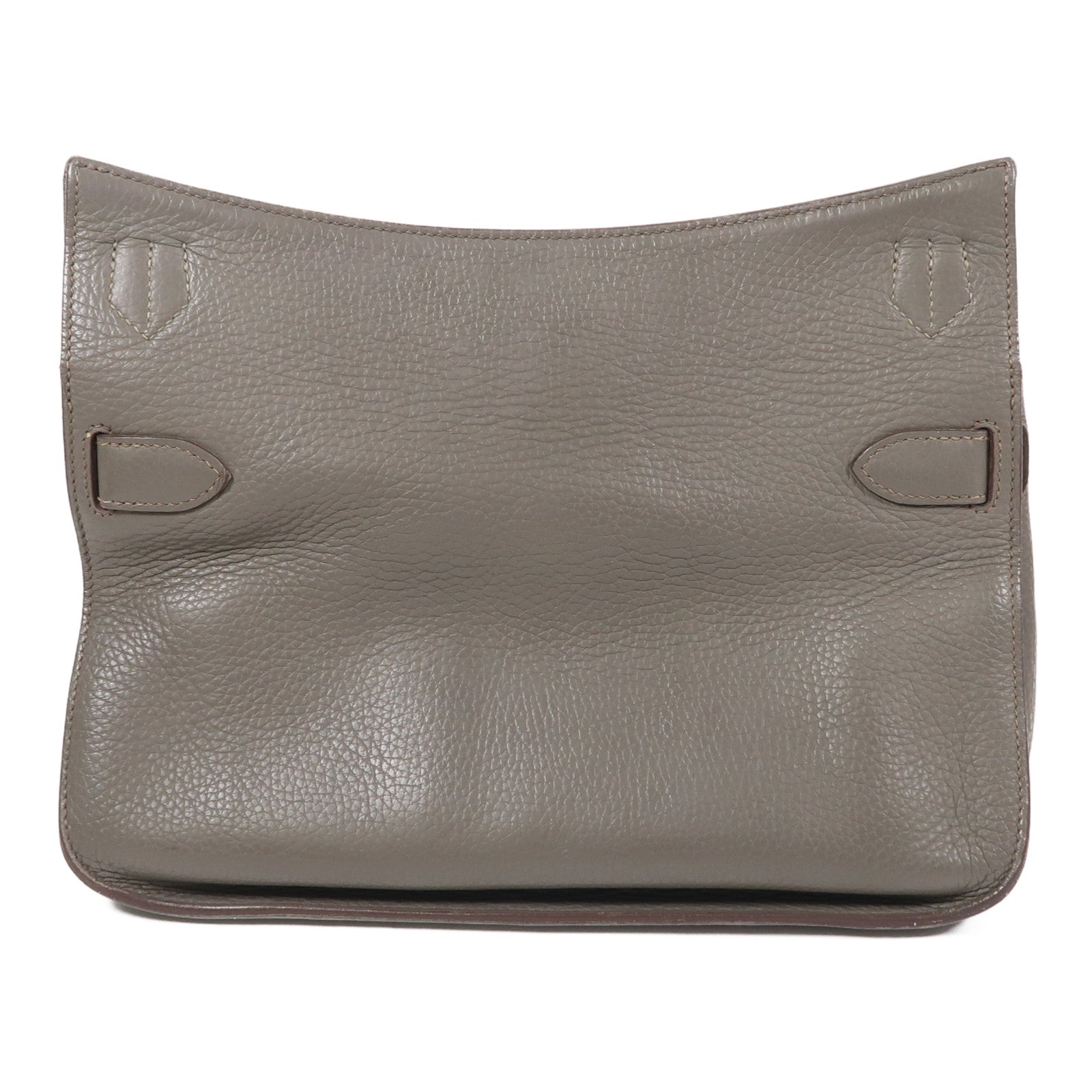HERMES PHW Jypsiere 31 Shoulder Bag Taurillon Clemence Leather Stamp Q 8F Etain