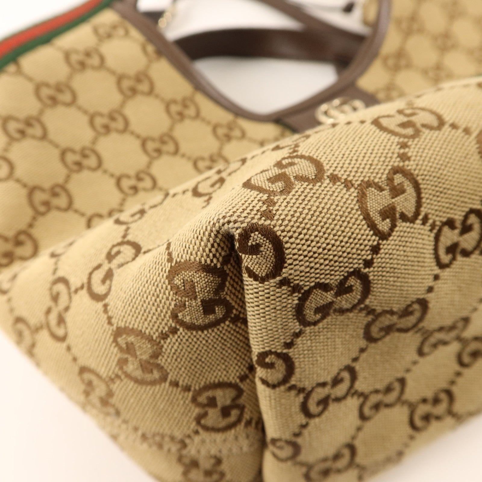 GUCCI 帆布Giglio Small Tote Bag金扣手挽肩背兩用袋