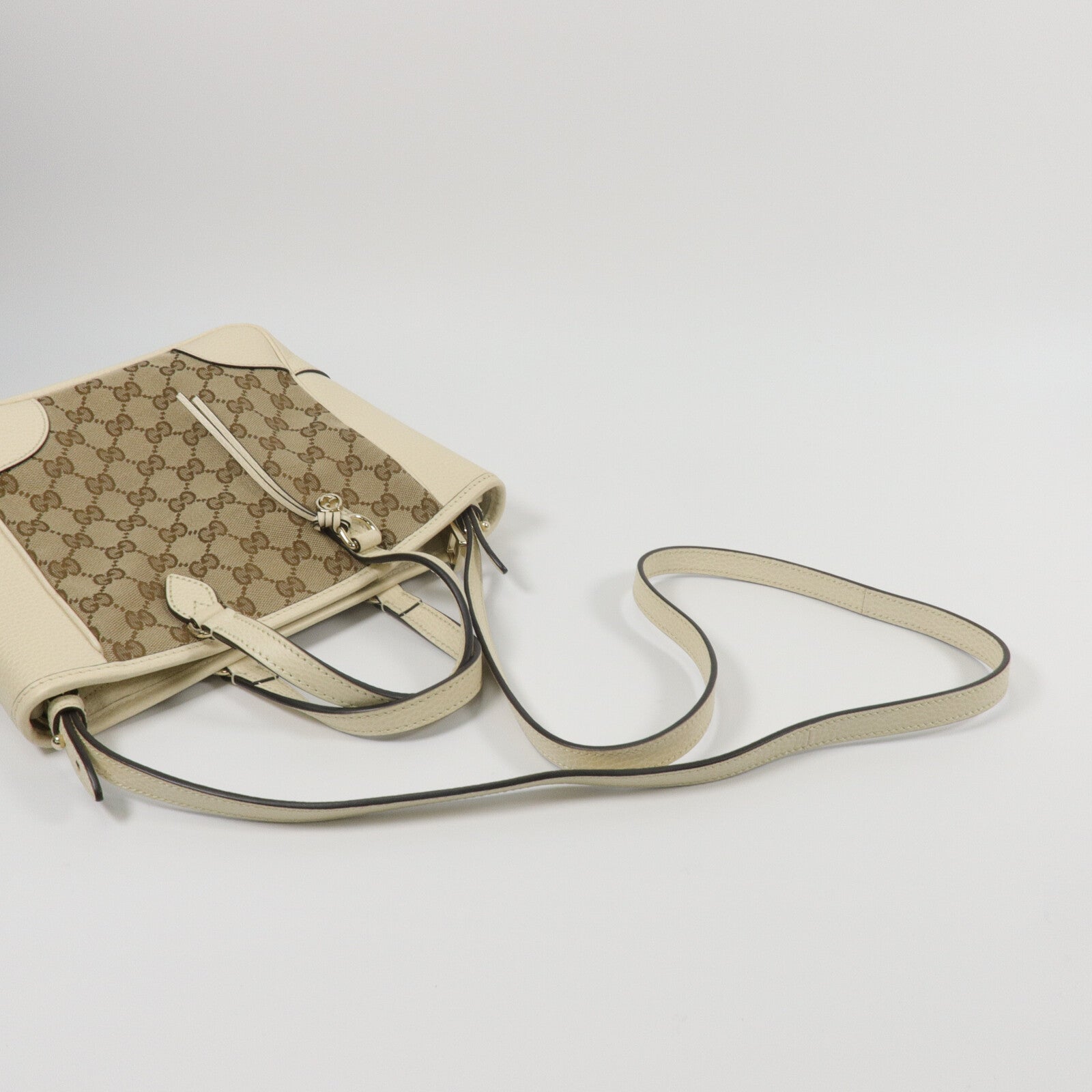 GUCCI 帆布2 Way Bag手挽肩背兩用袋妝