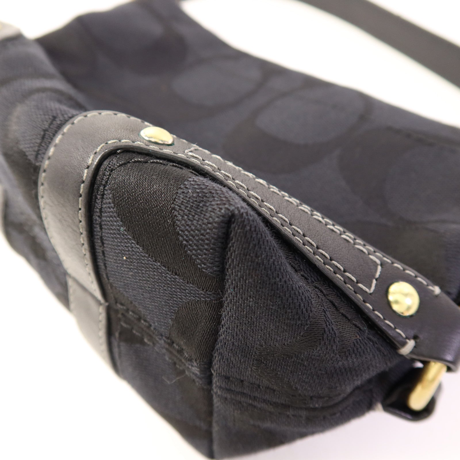 COACH 帆布Hand Bag金扣手拿包