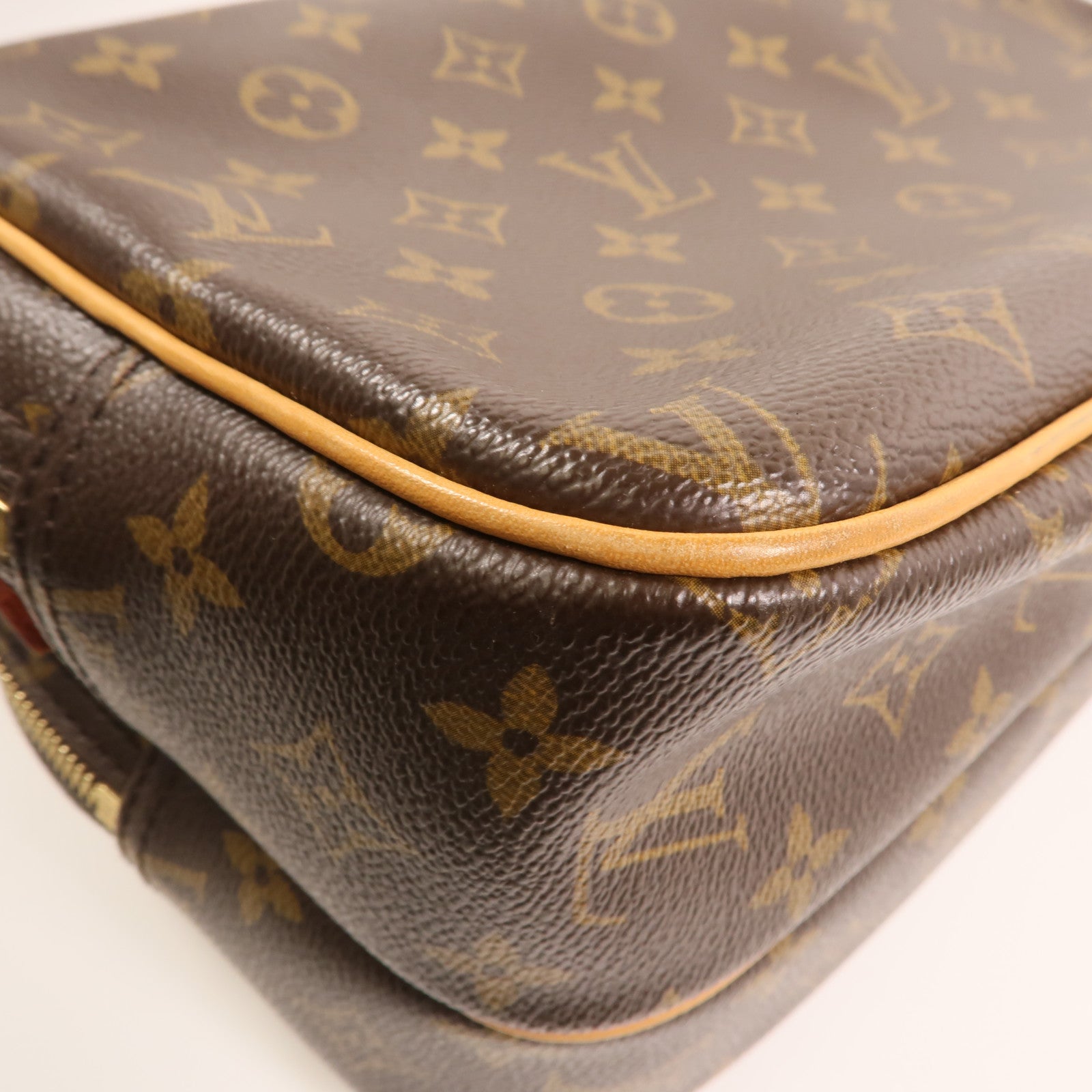 LOUIS VUITTON Monogram Reporter PM金扣肩背袋