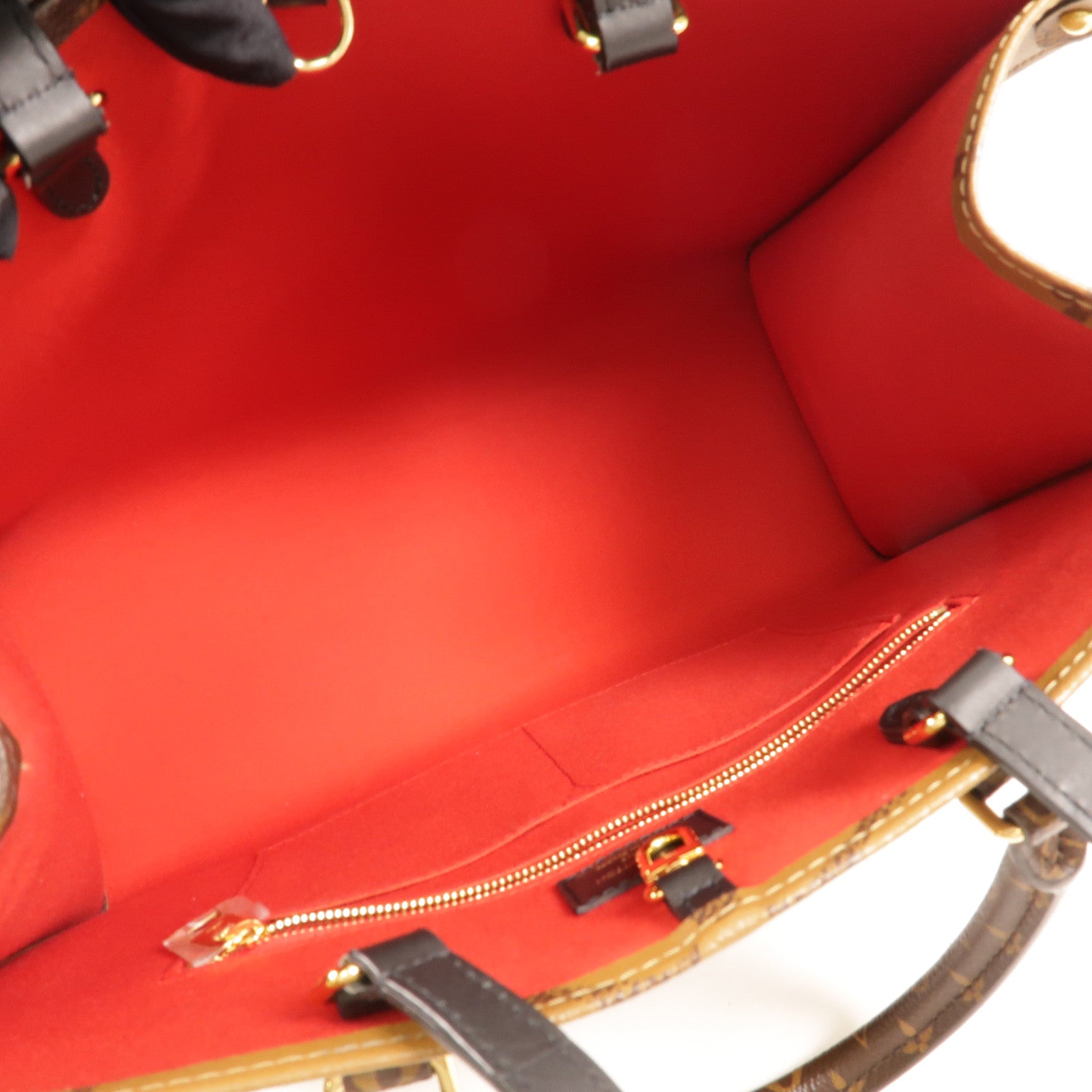 LOUIS VUITTON Monogram Giant On The Go MM金扣手挽肩背兩用袋