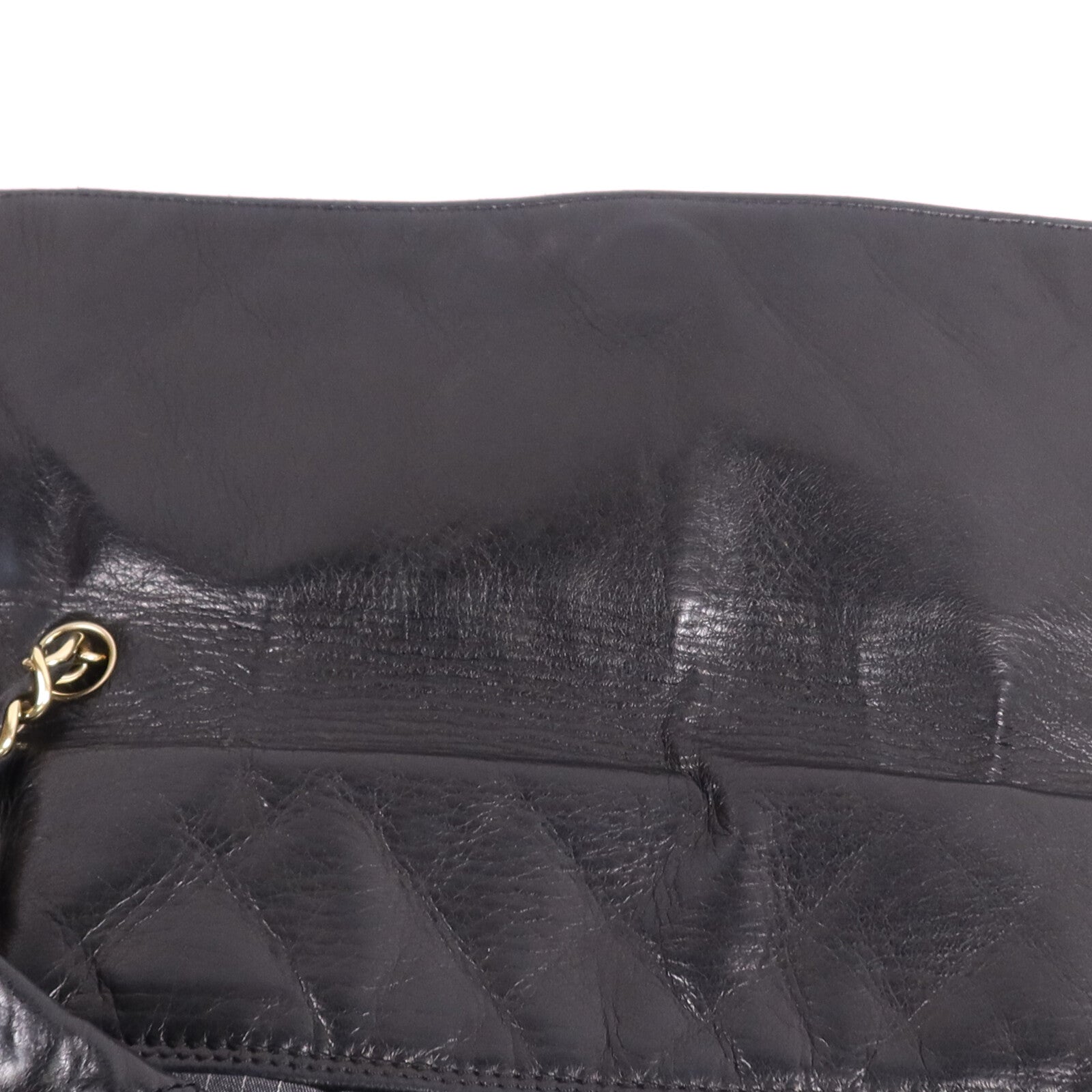 CHANEL 牛皮皮革Tote Bag金扣鏈帶肩背袋