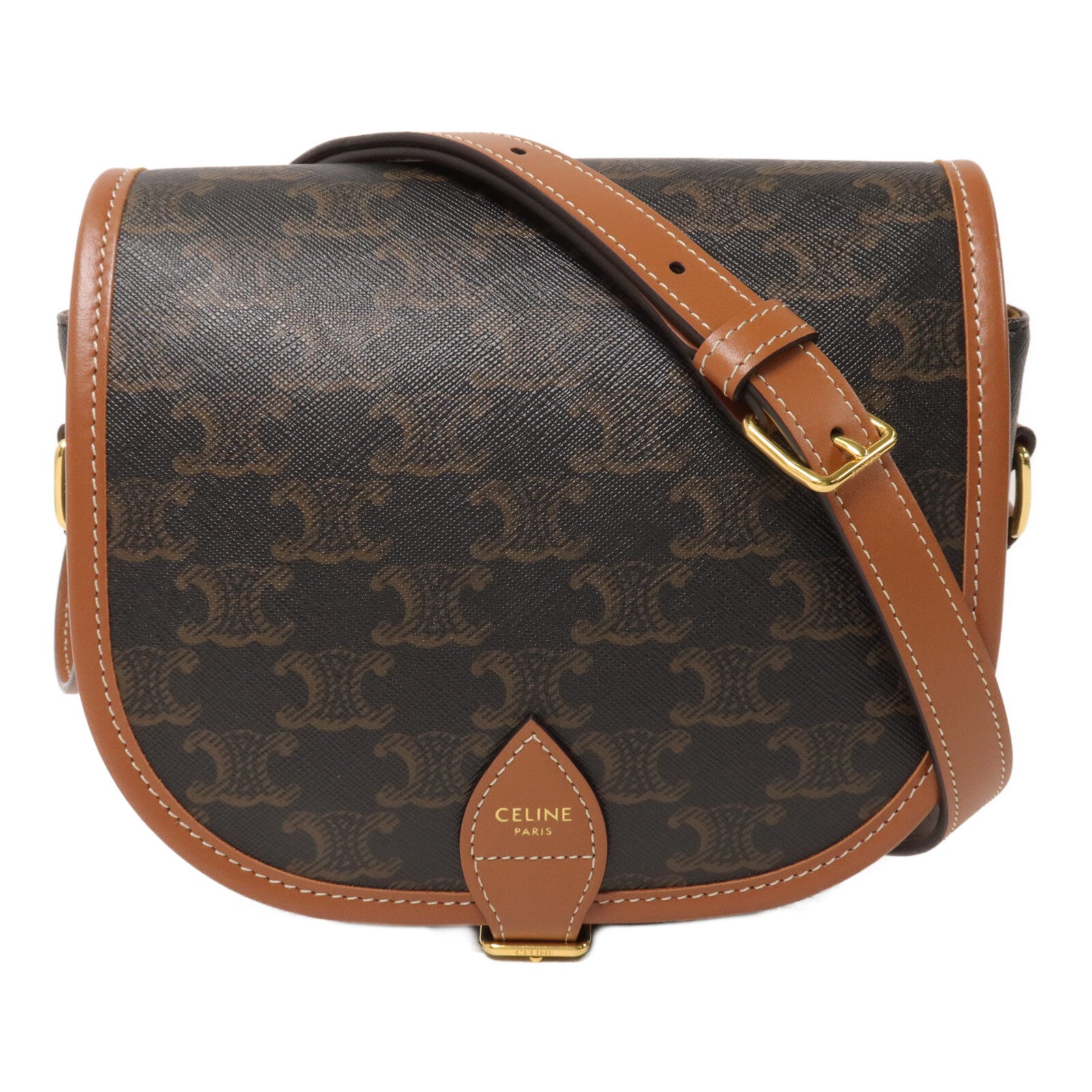 CELINE 塗層帆布Folco Medium肩背袋