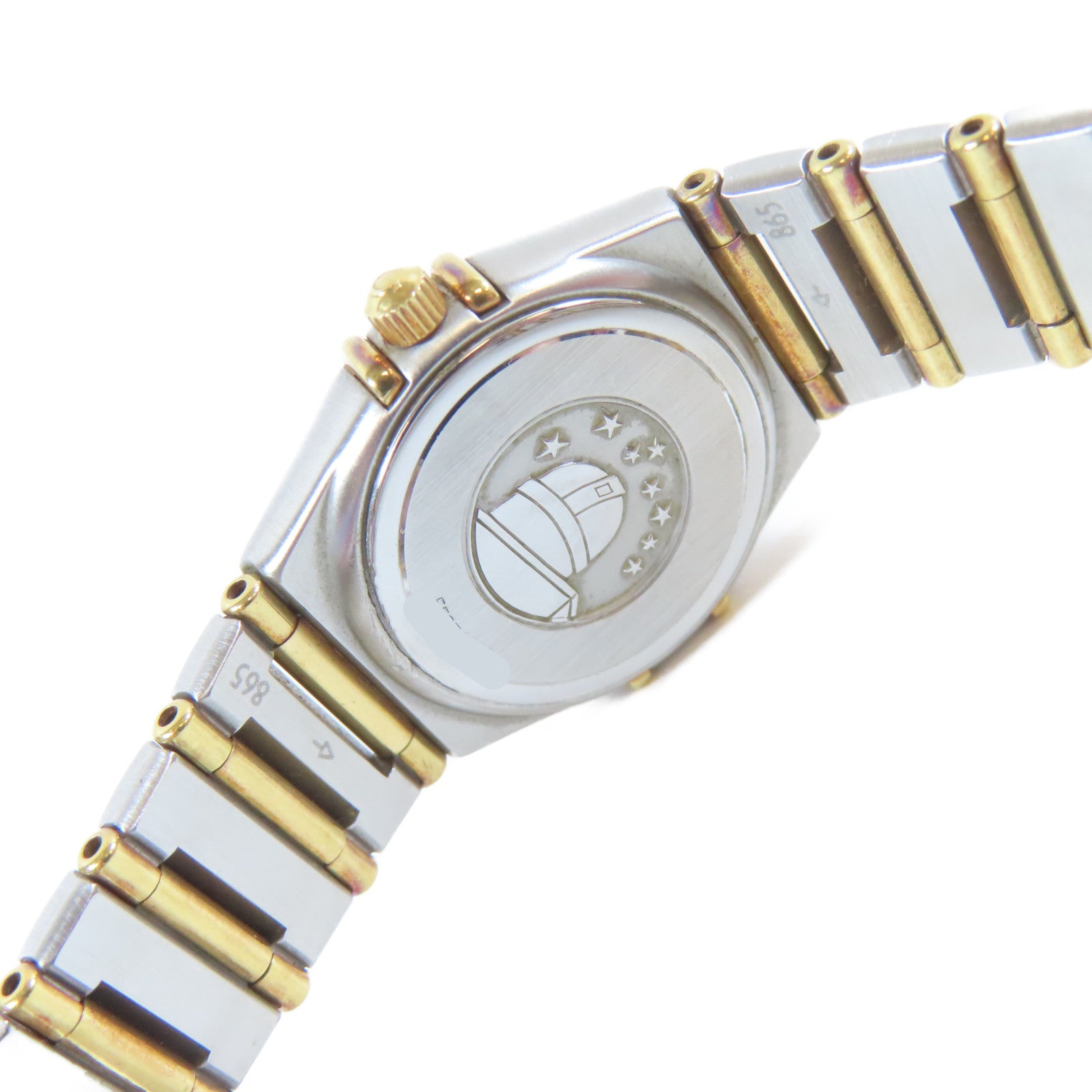 OMEGA 18K黃金/不鏽鋼Constellation My Choice石英機芯手錶金色#17cm