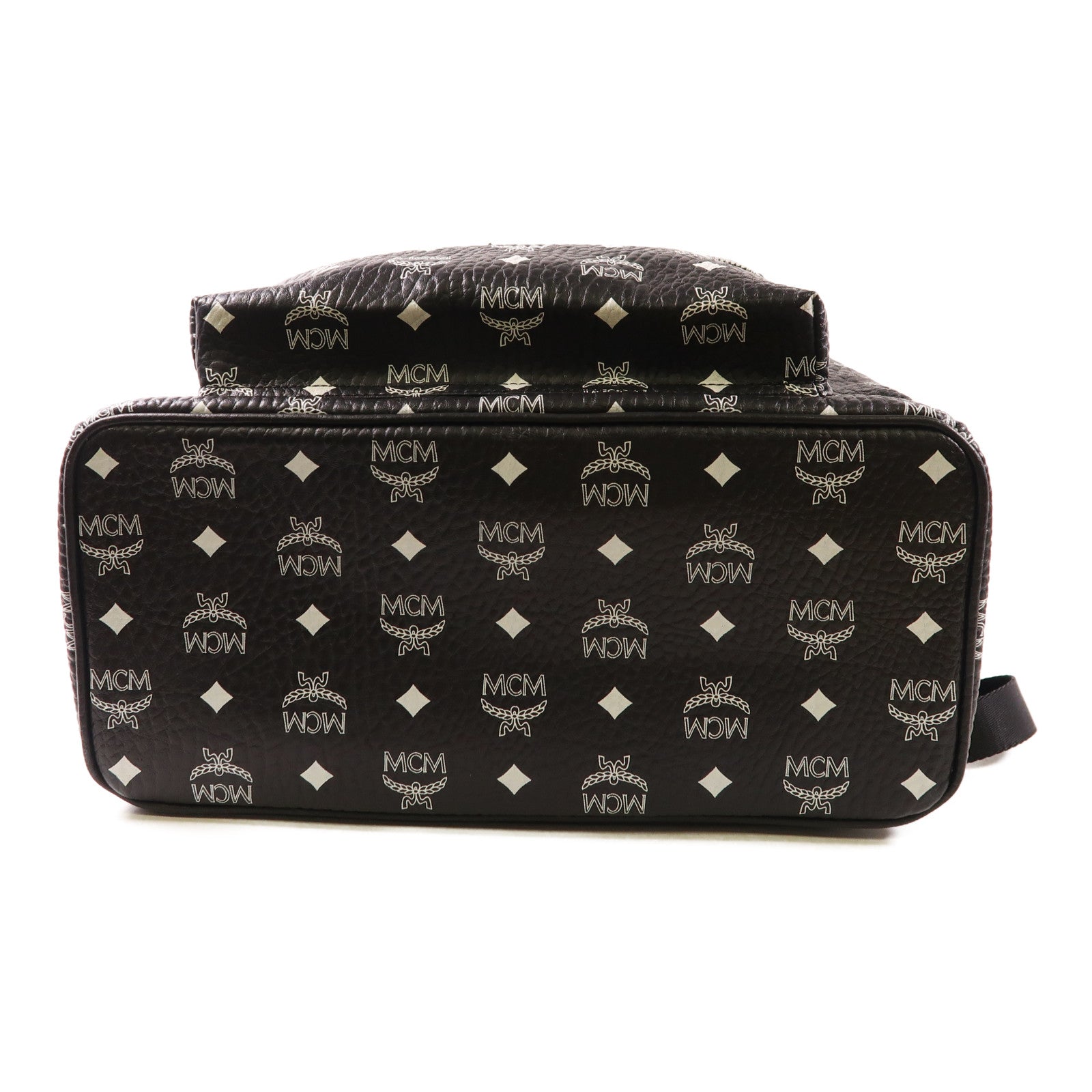 MCM 塗層帆布Backpack銀扣背包