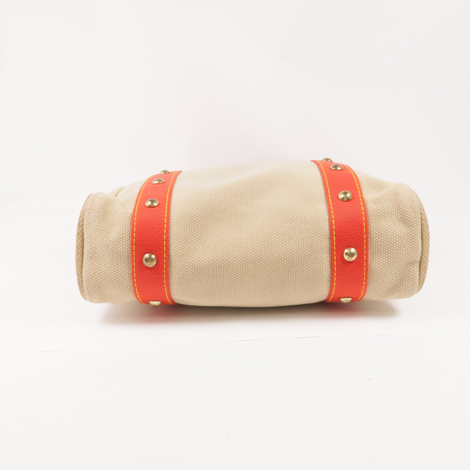 LOUIS VUITTON 帆布Cabas MM金扣手挽袋