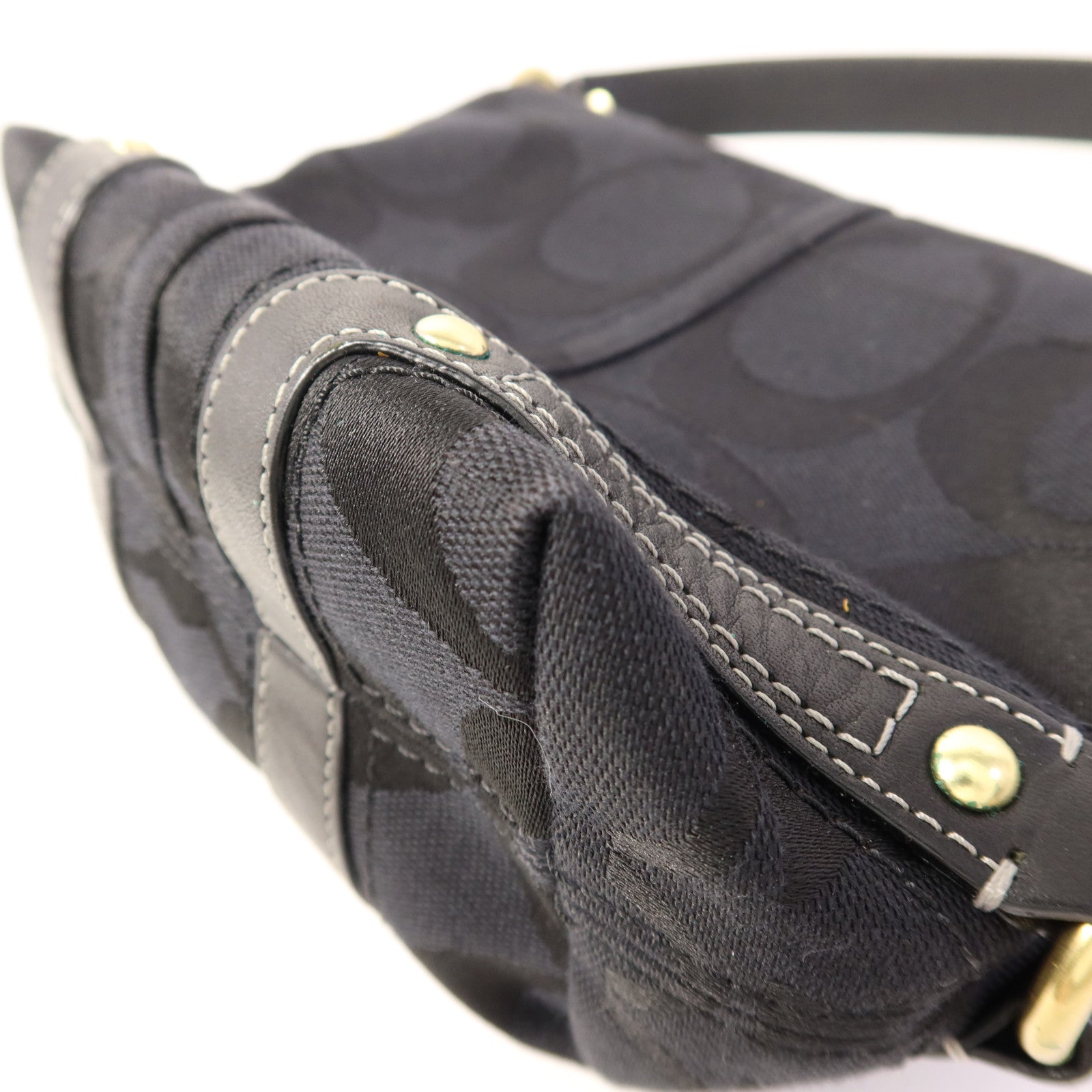 COACH 帆布Hand Bag金扣手拿包