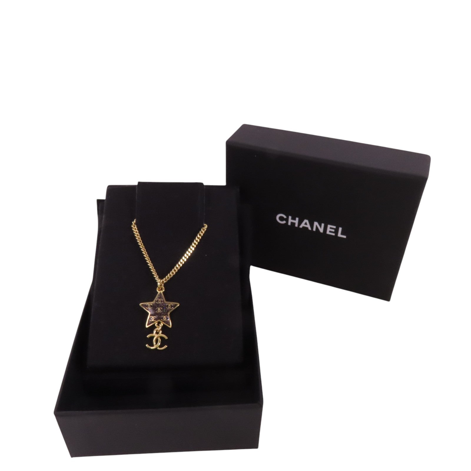 CHANEL 金屬/PVC Necklace金扣項鏈