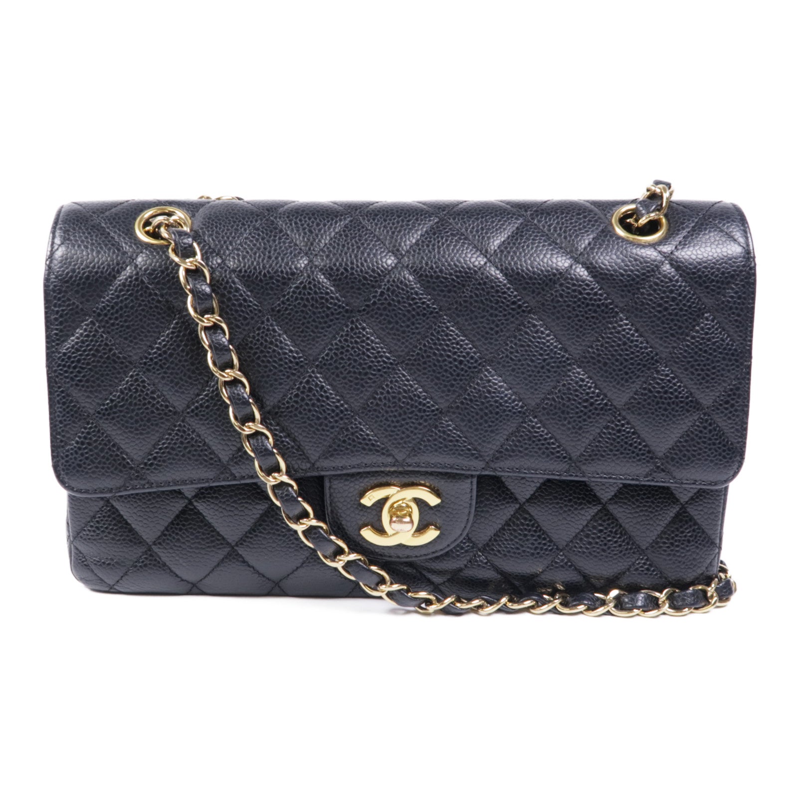 CHANEL 牛皮皮革Classic 25金扣鏈帶肩背袋