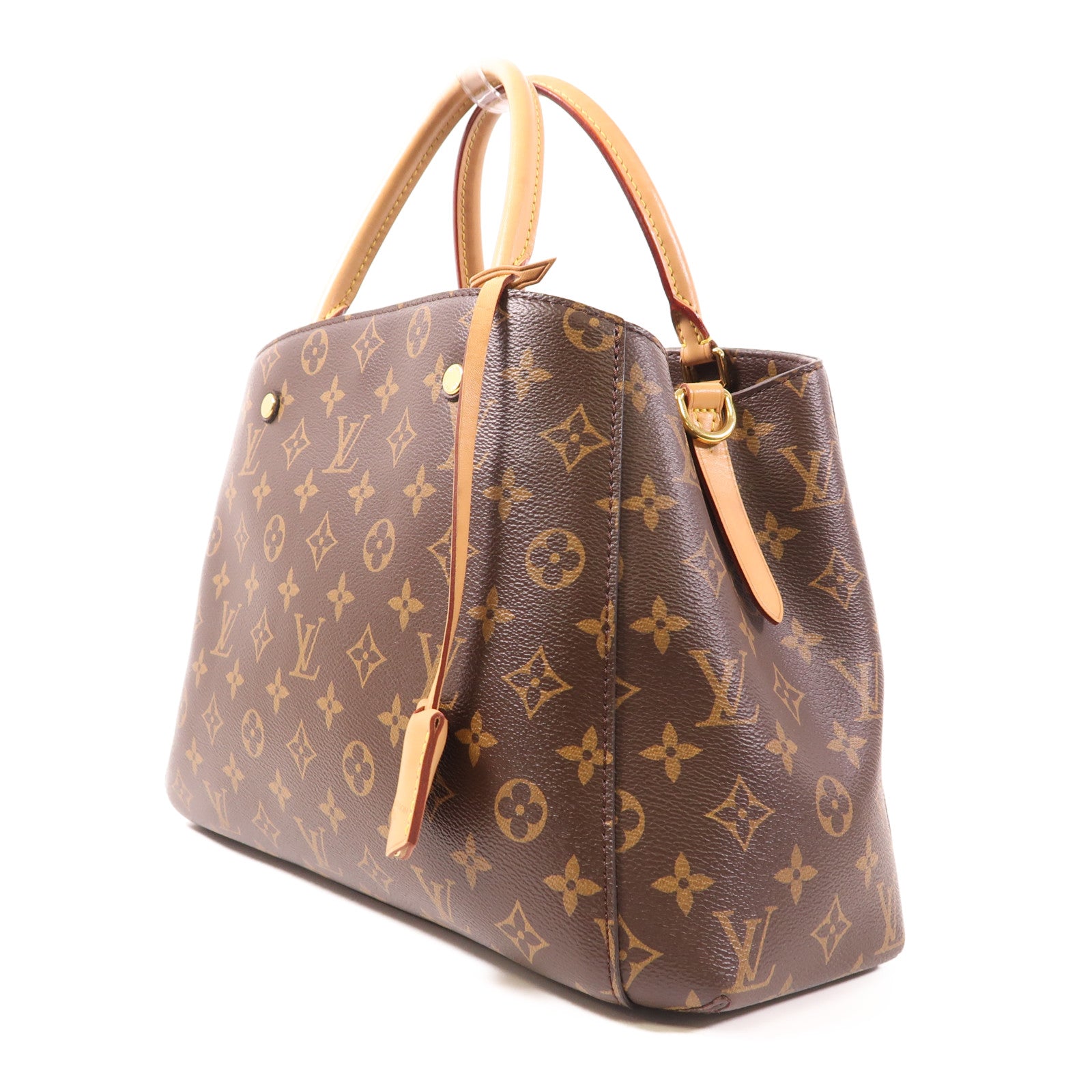 LOUIS VUITTON Monogram Montaigne MM金扣手挽肩背兩用袋