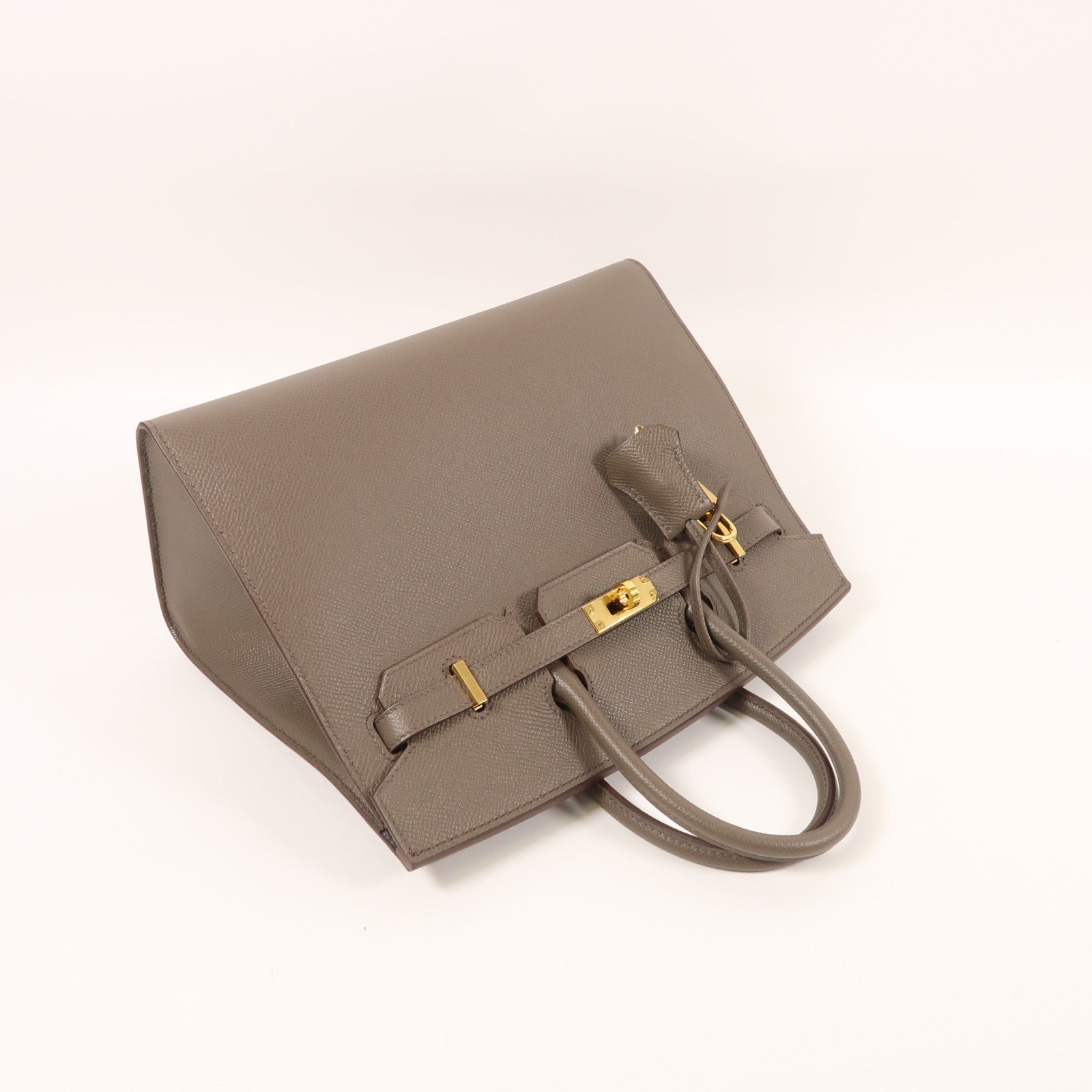 HERMES Epsom皮革Birkin 25金扣手挽袋