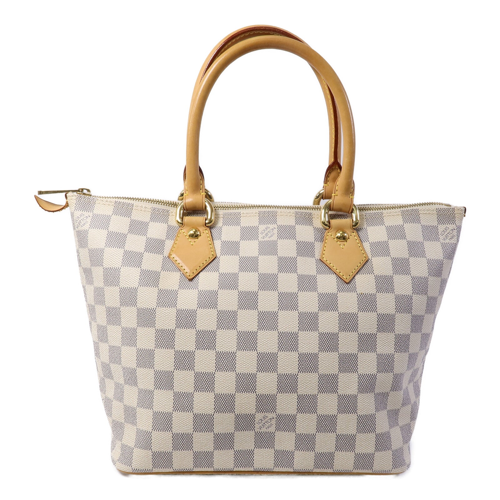LOUIS VUITTON 【激減優惠】Damier Azur Saleya PM金扣手挽袋