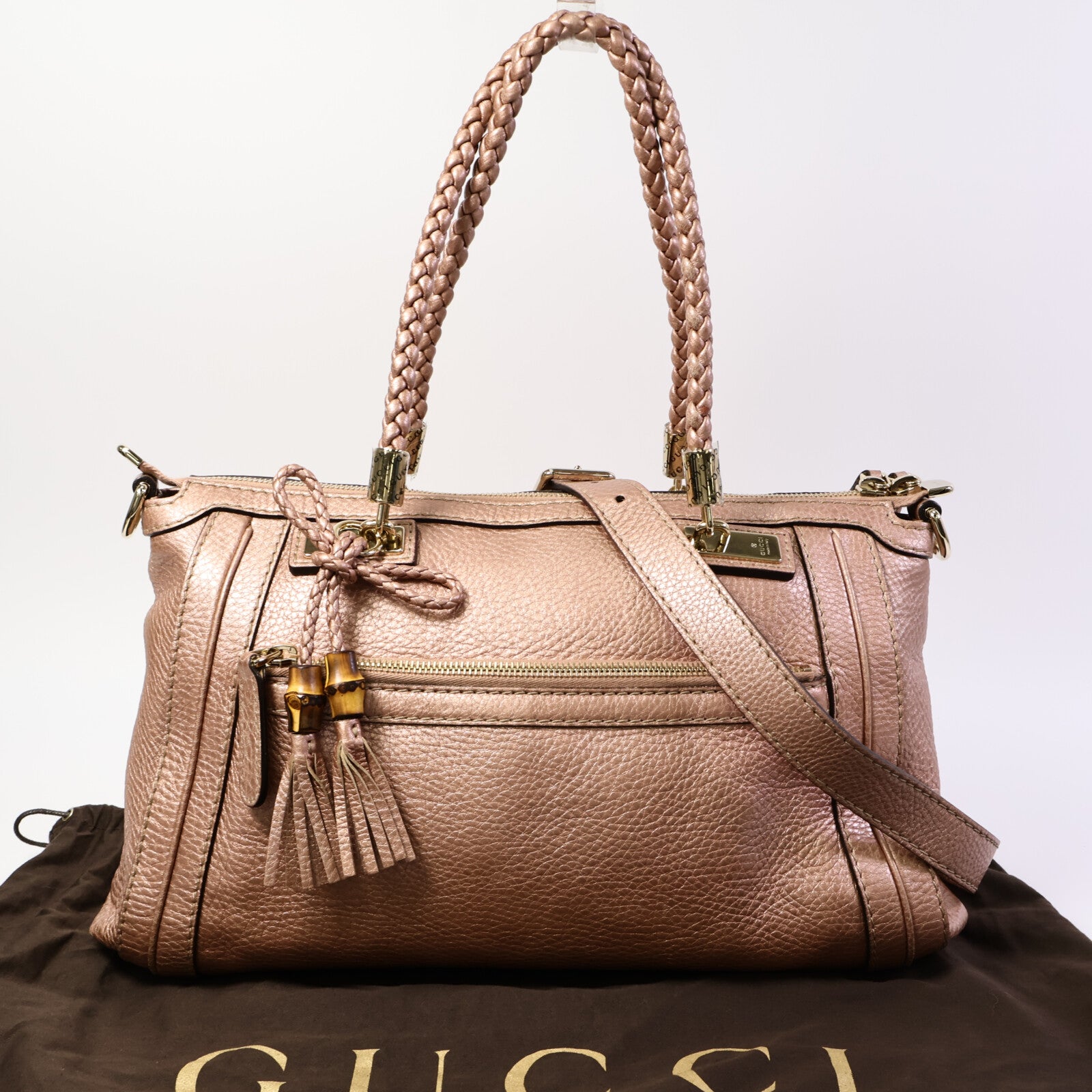 GUCCI 牛皮皮革2 Way Shoulder Bag手挽肩背兩用袋
