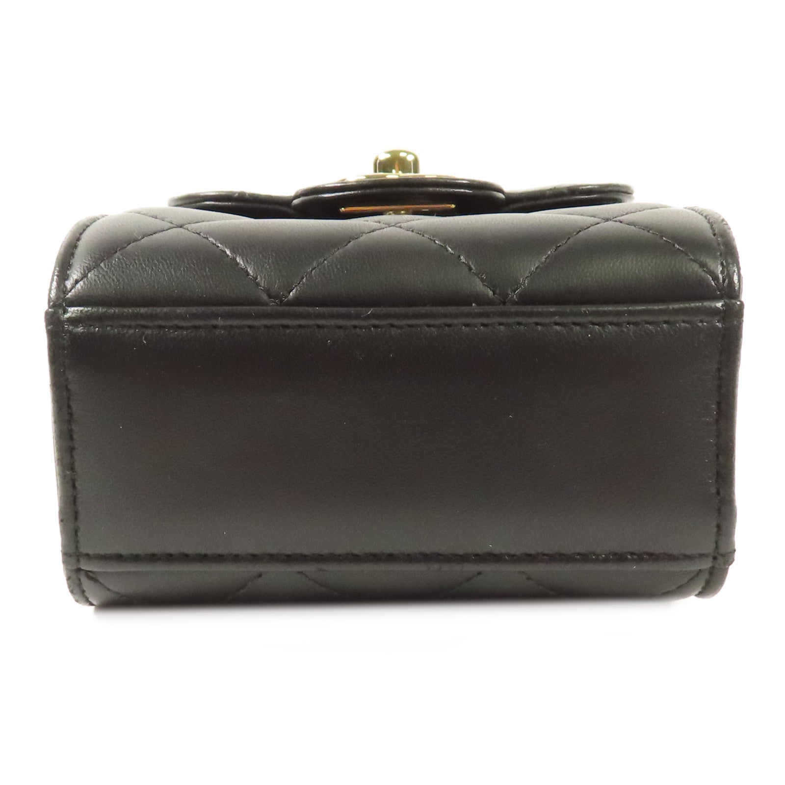 CHANEL 牛皮皮革Chain Shoulder金扣鏈帶肩背袋