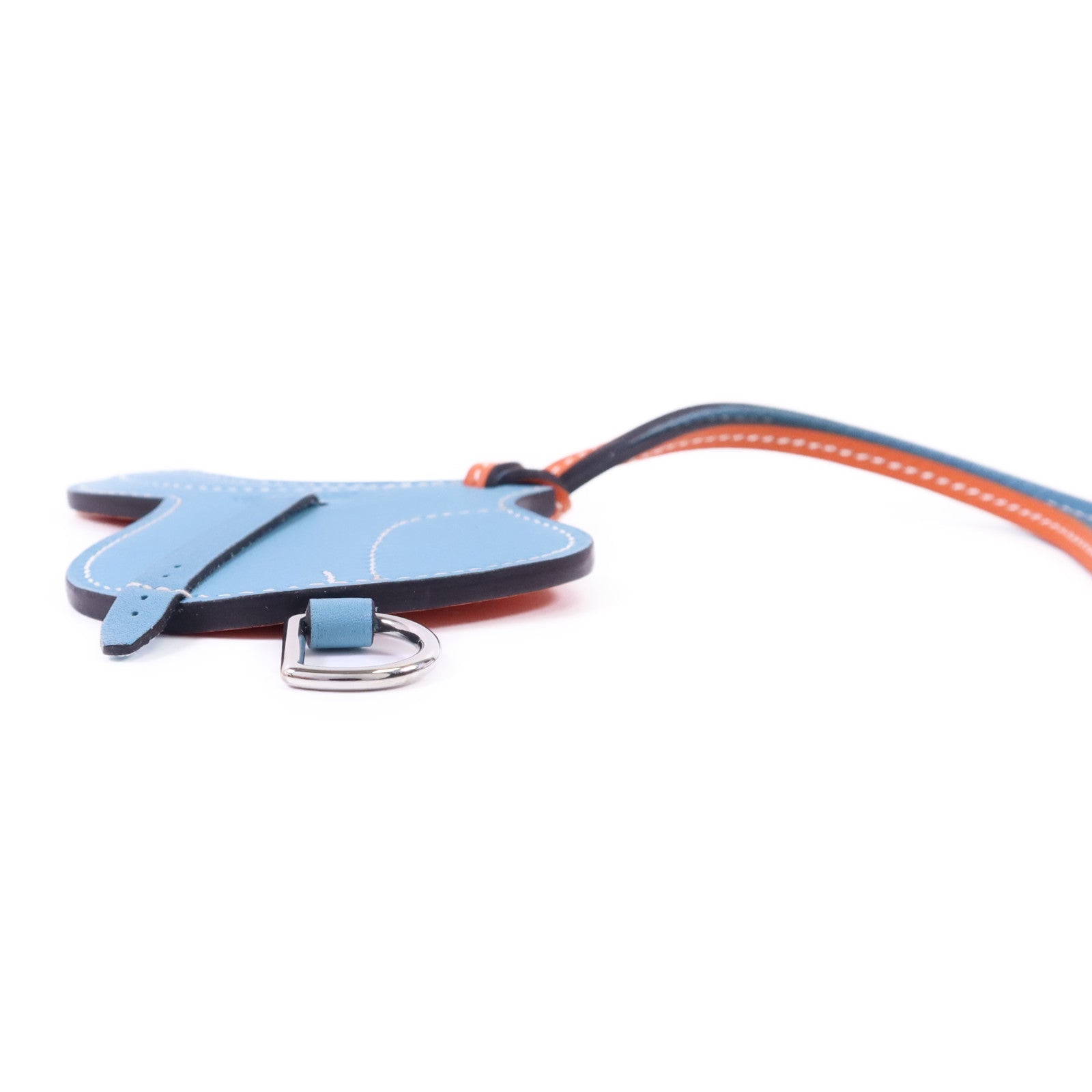 HERMES Swift皮革Paddock Saddle Selle掛飾