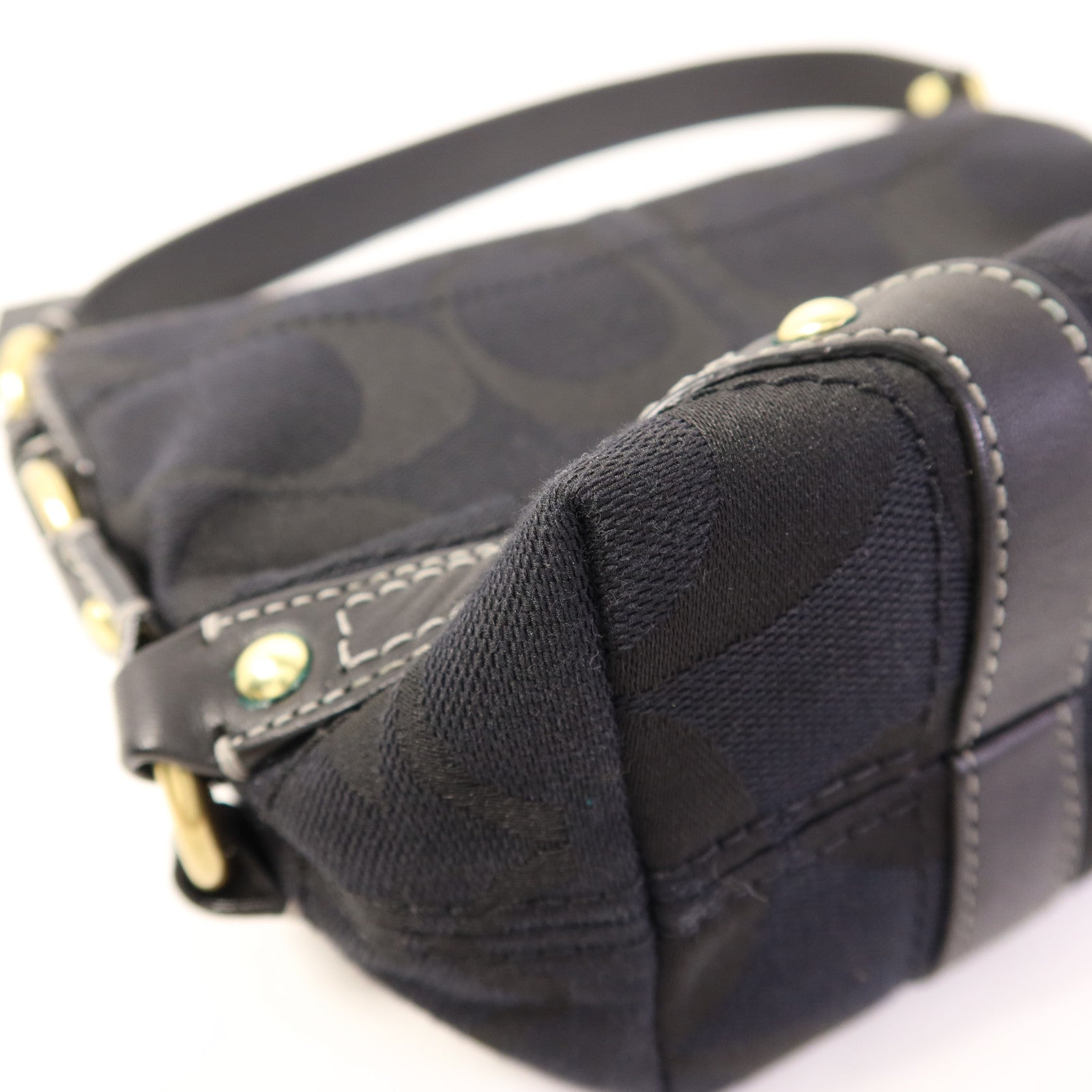 COACH 帆布Hand Bag金扣手拿包