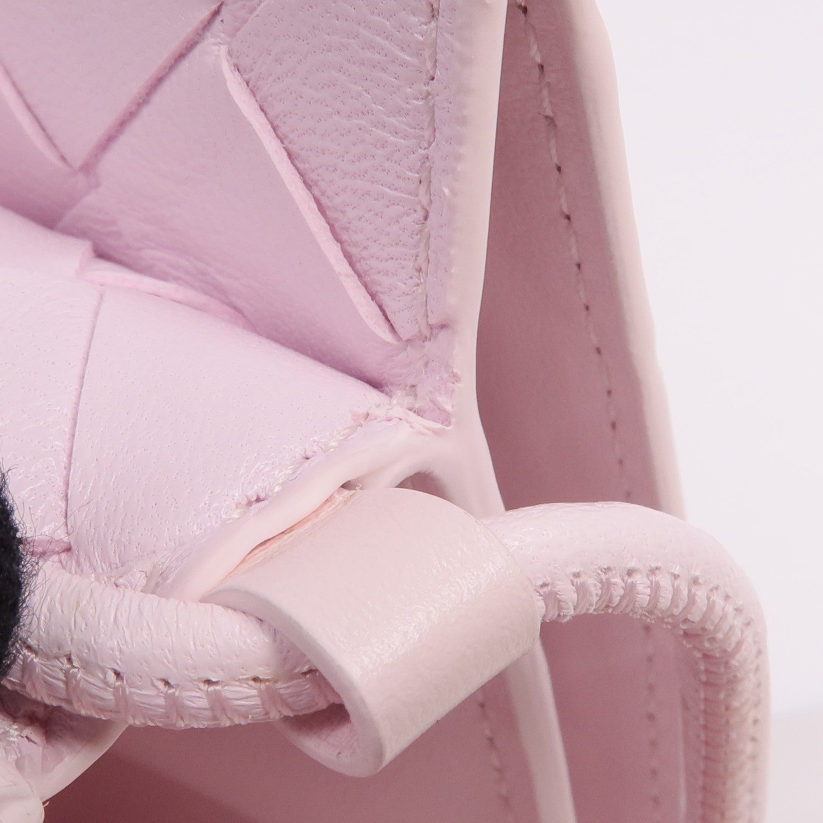 BOTTEGA VENETA 羊皮皮革Card Case with strap金扣卡片套