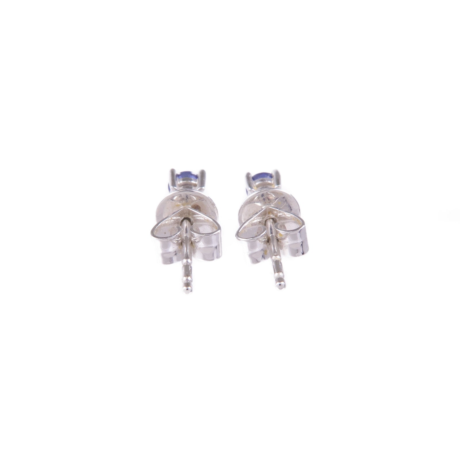 JEWELRY 18K白金Sapphire Diamond Earrings藍寶石/鑽石耳環
