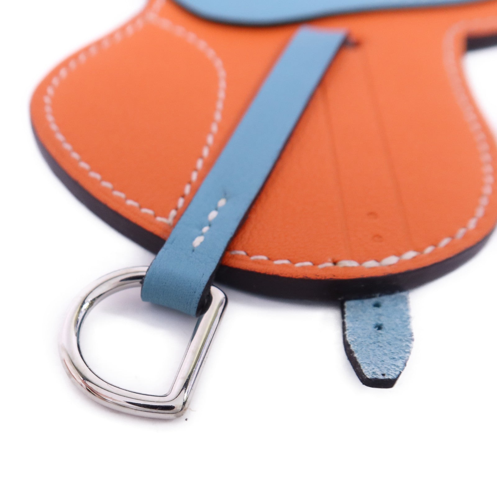 HERMES Swift皮革Paddock Saddle Selle掛飾