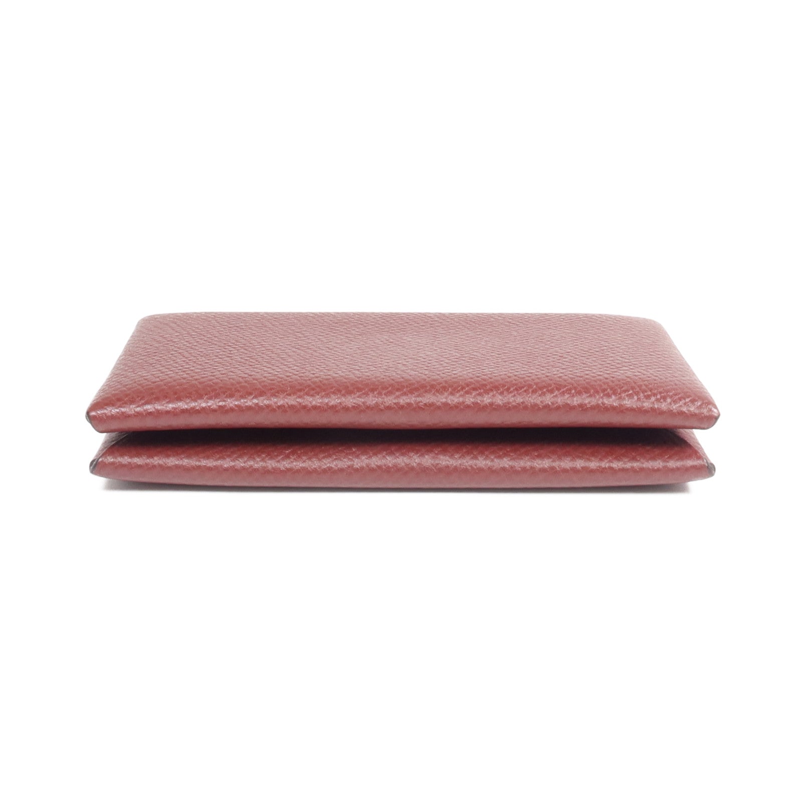 HERMES 【激減優惠】Epsom皮革Calvi Card Holder銀扣卡片套