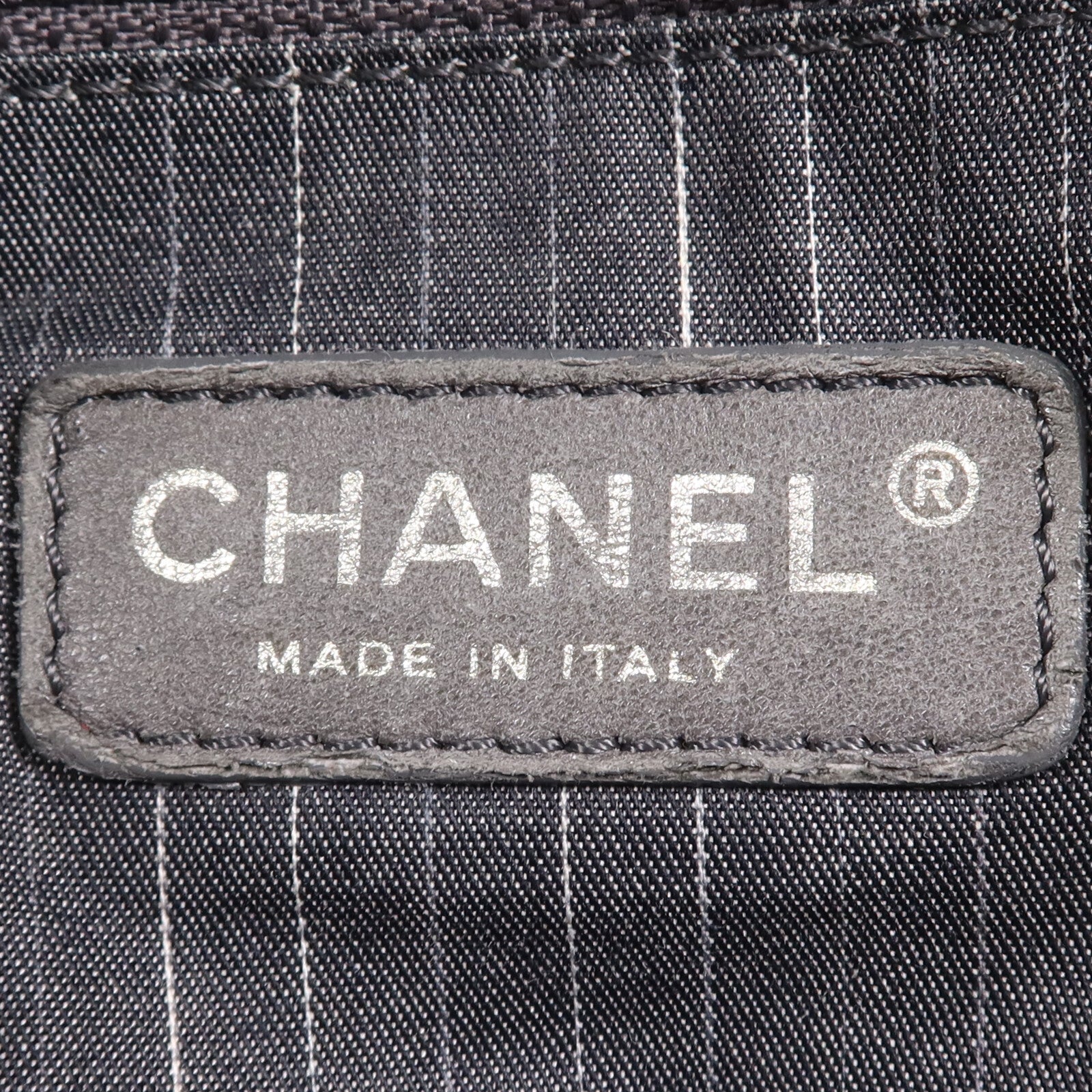 CHANEL 牛皮皮革Tote Bag金扣鏈帶肩背袋