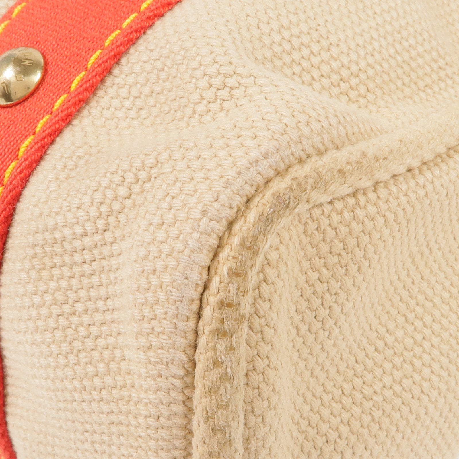 LOUIS VUITTON 帆布Cabas MM金扣手挽袋