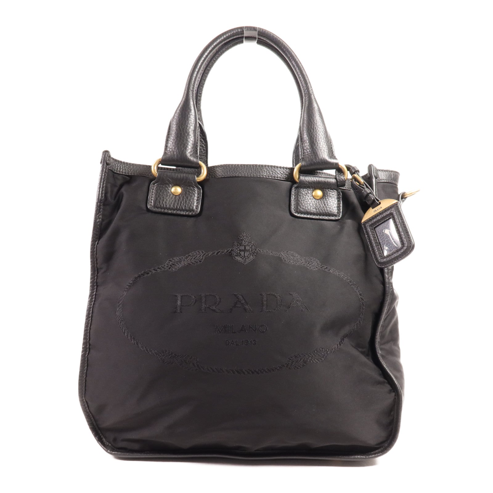 PRADA 尼龍Hand Bag金扣手挽袋