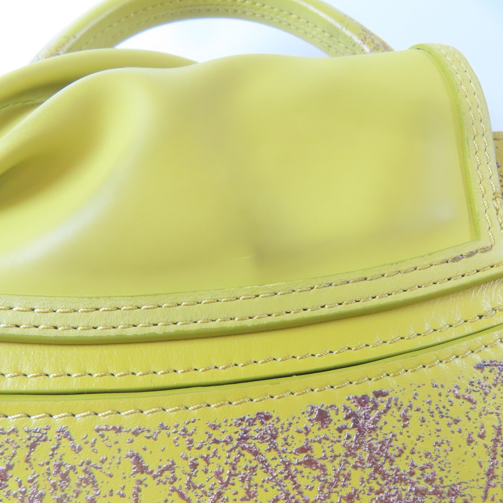 LOUIS VUITTON 【激減優惠】牛皮皮革Kennedy Yanko Artycapucines MM銅扣/金扣手挽肩背兩用袋黃色
