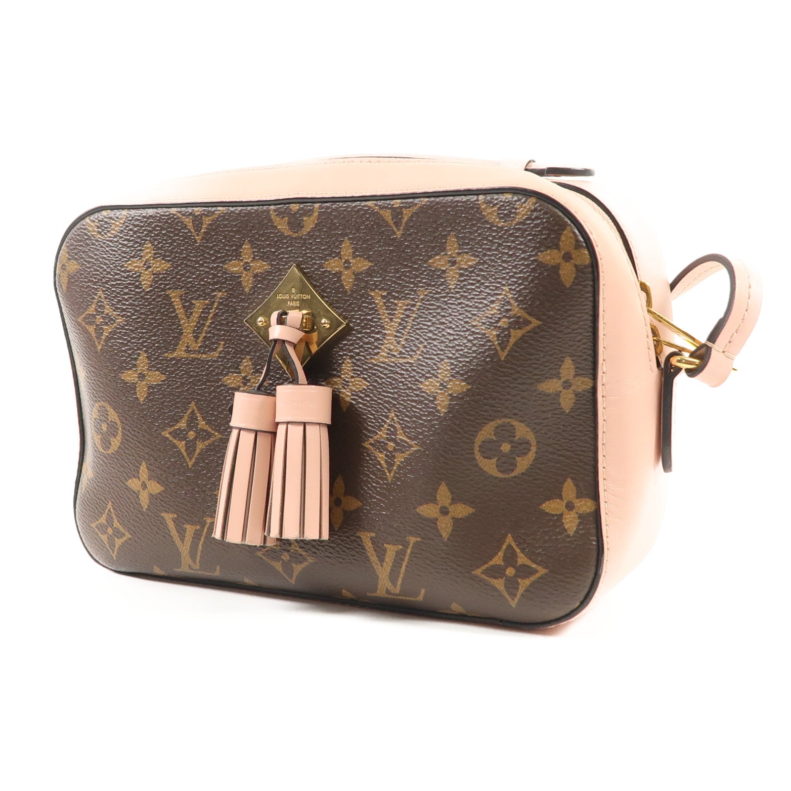 LOUIS VUITTON Monogram Saintonge金扣手挽肩背兩用袋