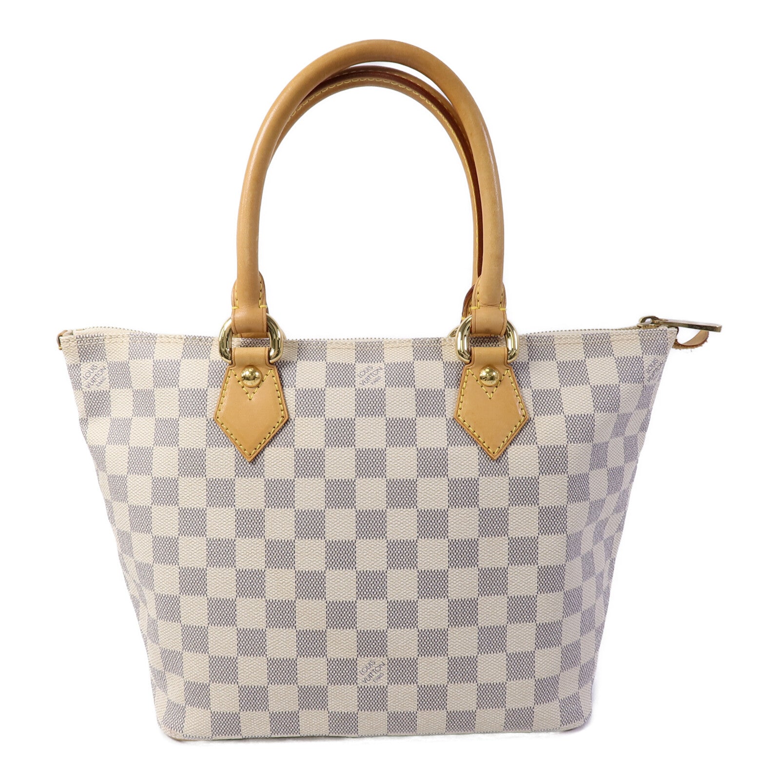 LOUIS VUITTON 【激減優惠】Damier Azur Saleya PM金扣手挽袋