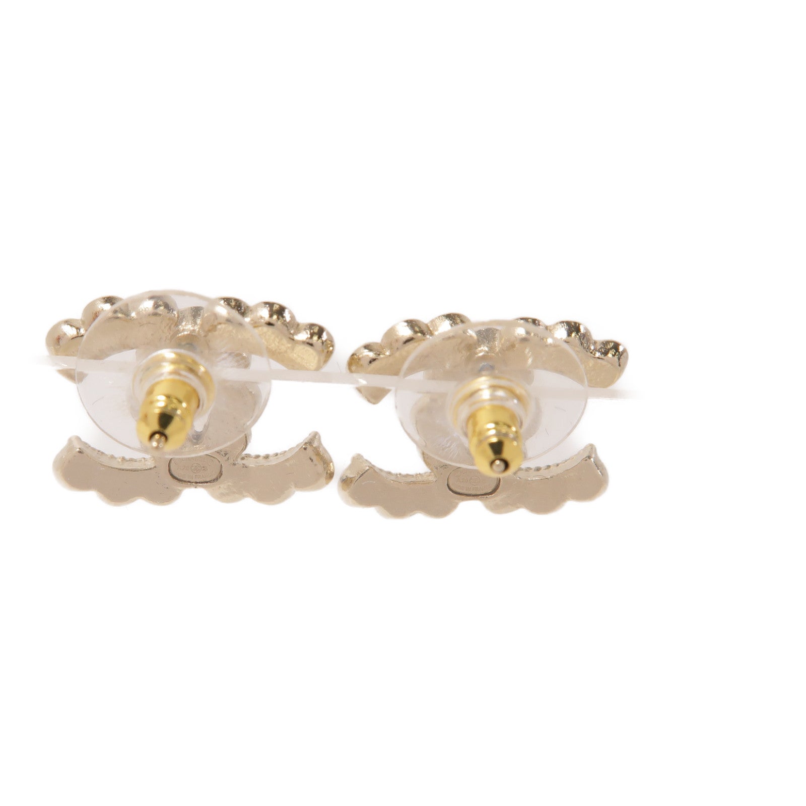 CHANEL 金屬Earrings耳環黑色/金色
