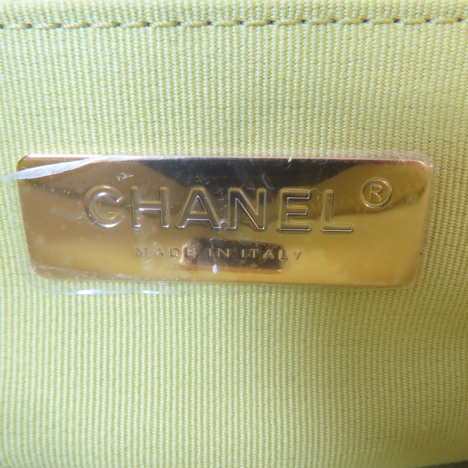 CHANEL 【激減優惠】菱格燈芯絨Chanel 19金扣/銀扣鏈帶手挽肩背兩用袋綠色