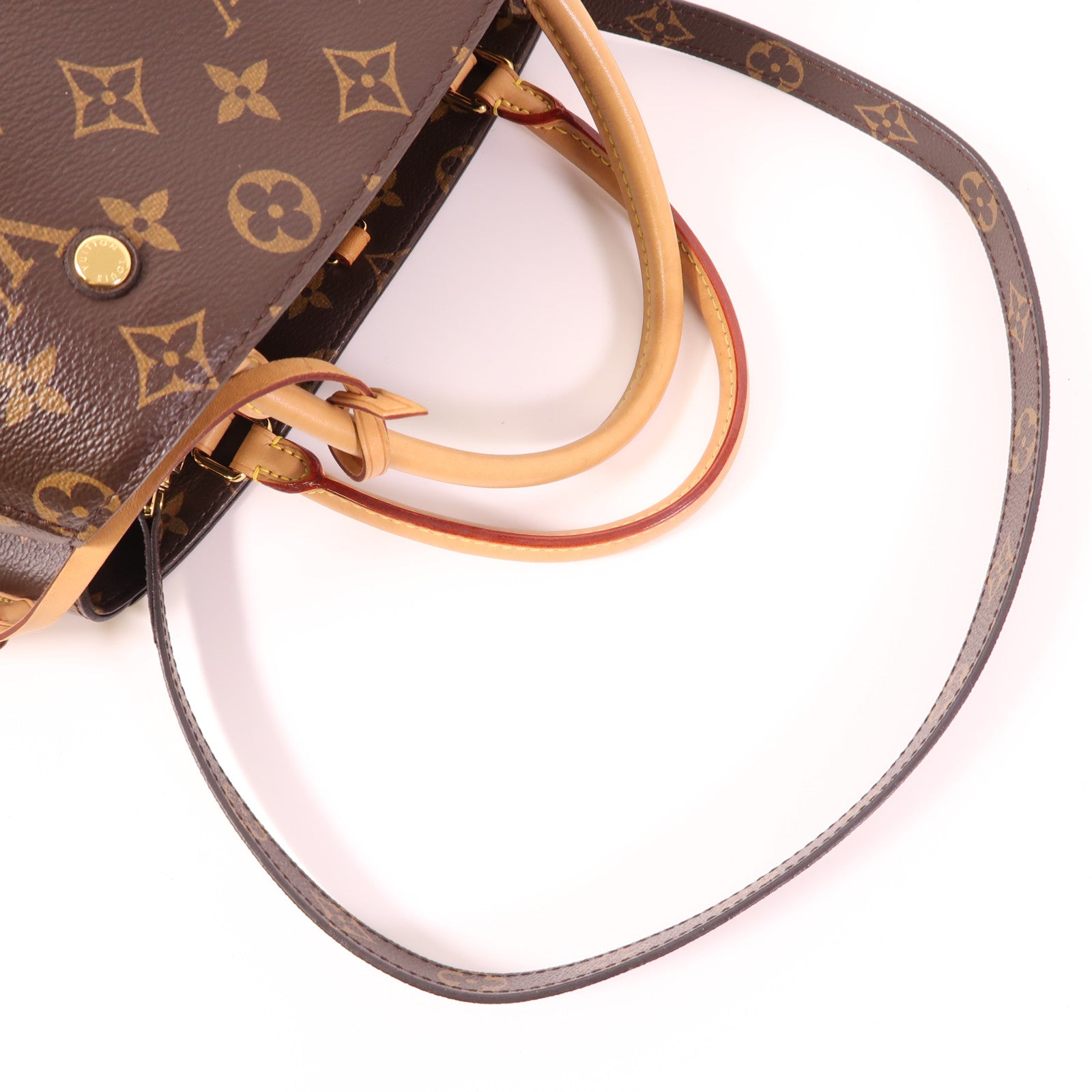 LOUIS VUITTON Monogram Montaigne MM金扣手挽肩背兩用袋