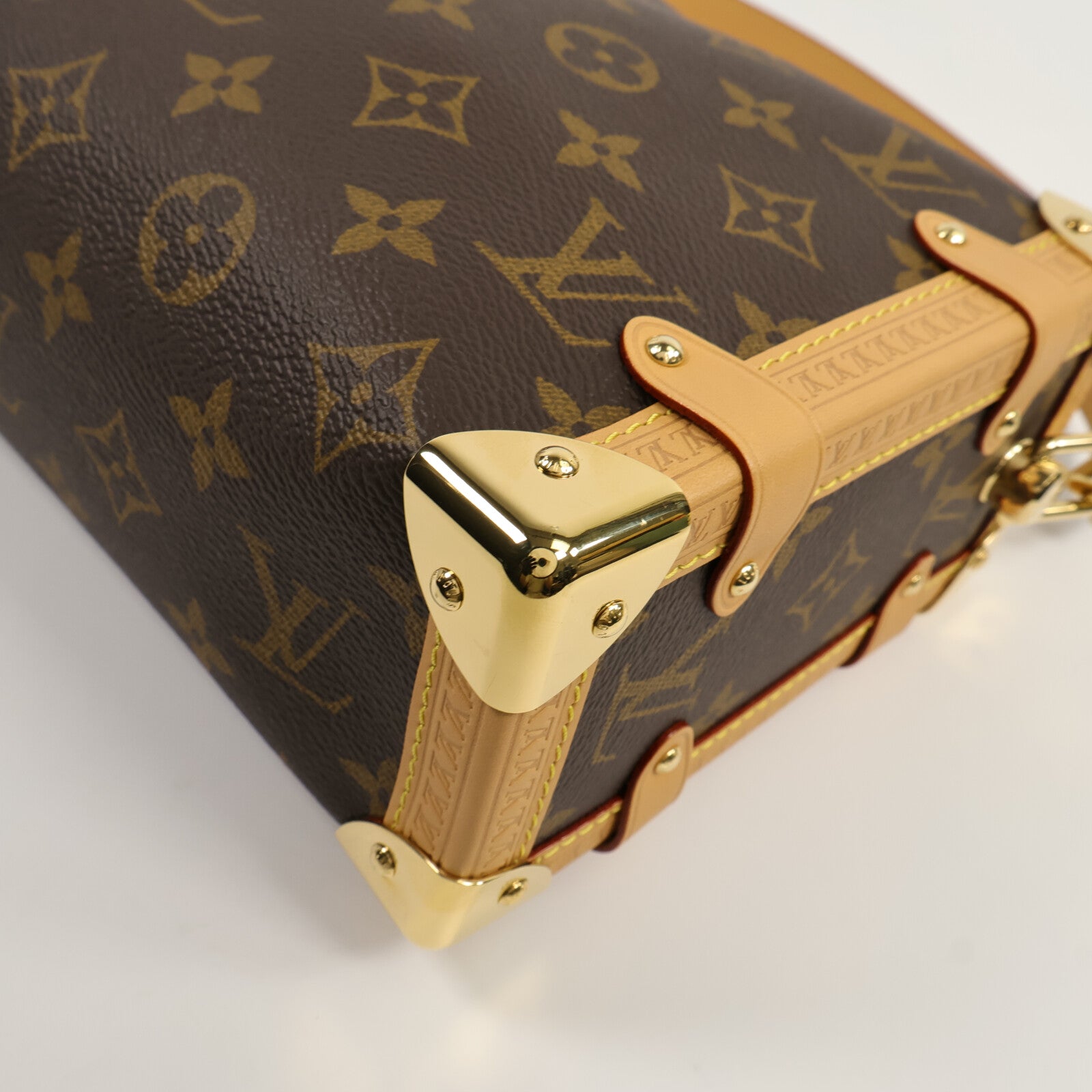 LOUIS VUITTON Monogram Side Trunk MM 手挽肩背兩用袋