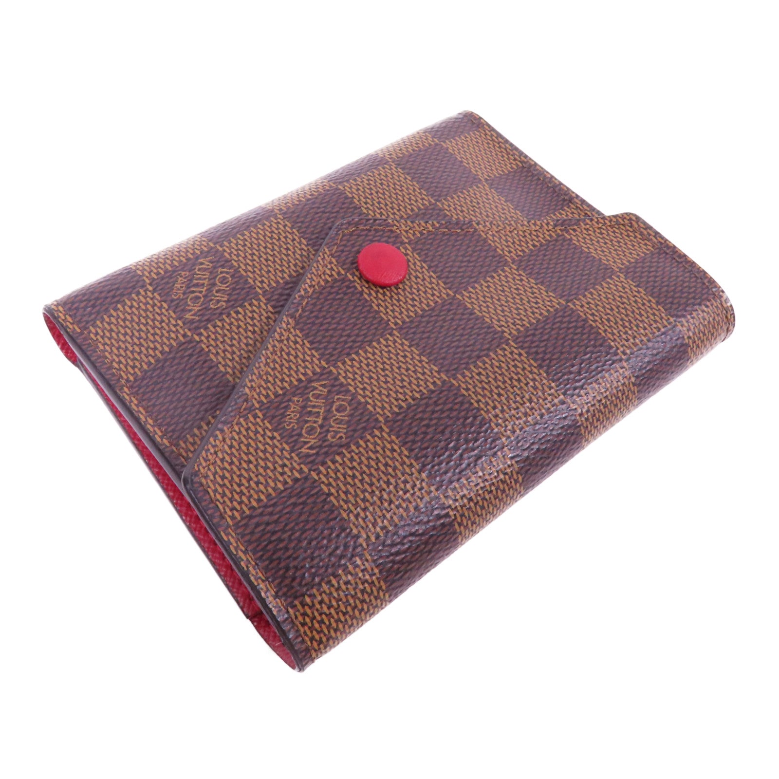 LOUIS VUITTON Damier Victorine Wallet金扣銀包