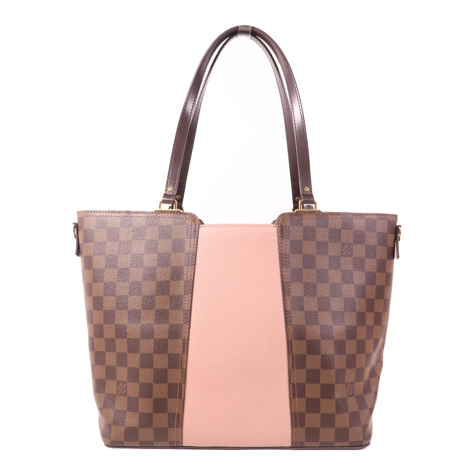 LOUIS VUITTON LV GHW Jersey 2 Way Shoulder Bag Handbag N44041 Damier Brown/Pink