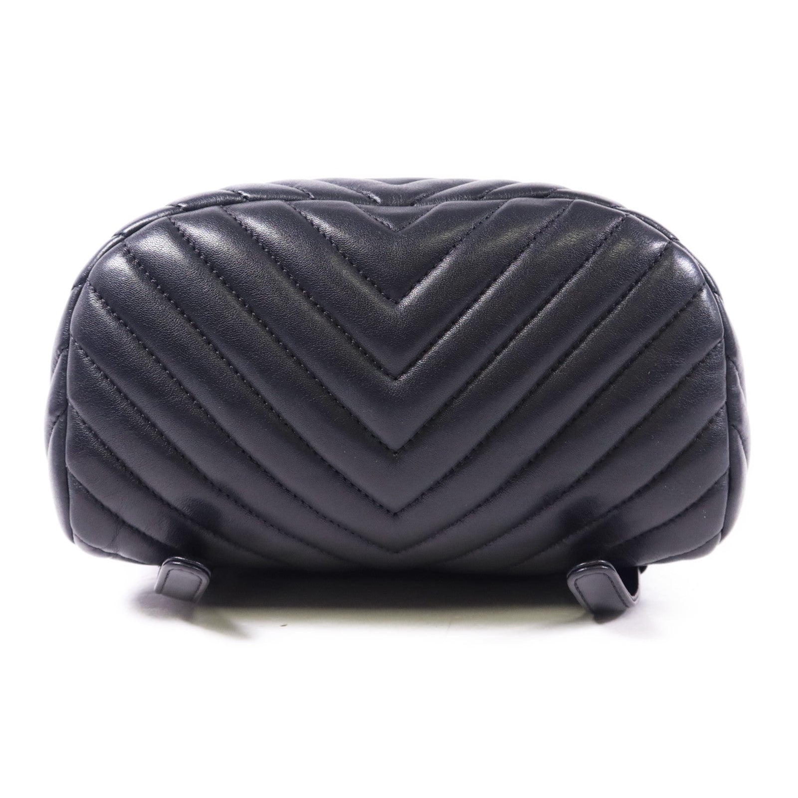 CHANEL 羊皮皮革Backpack銀扣背包