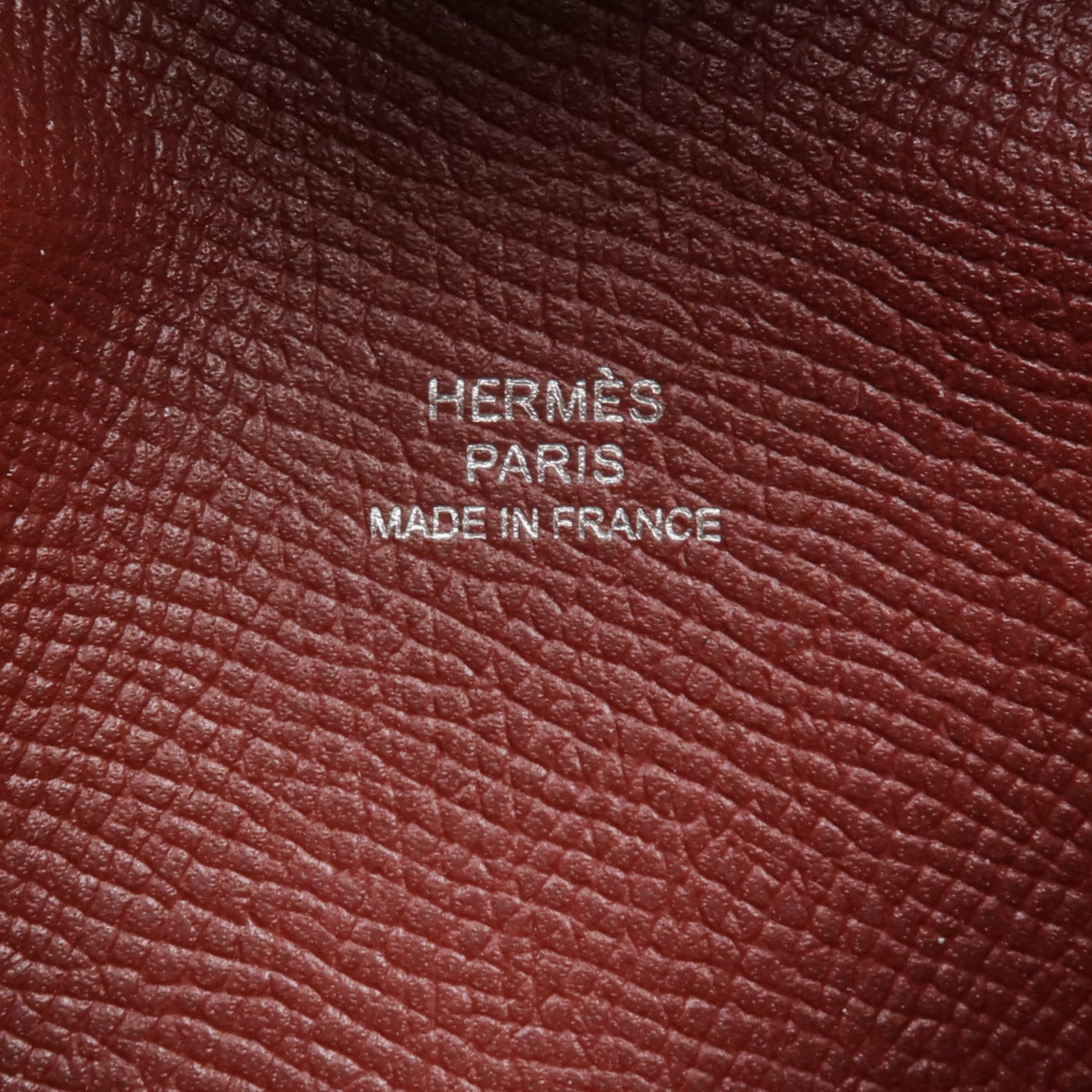 HERMES 【激減優惠】Epsom皮革Calvi Card Holder銀扣卡片套