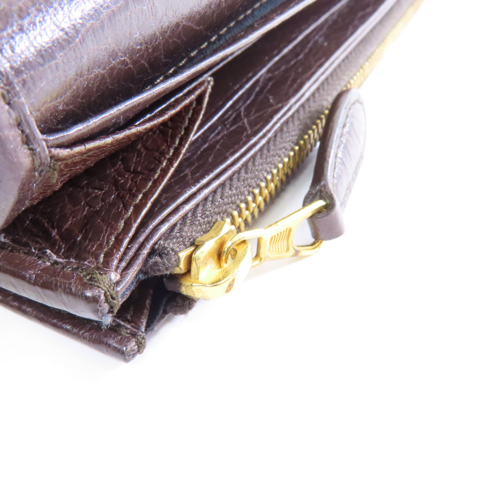 BALENCIAGA 羊皮皮革Giant Money Long Wallet金扣長錢包啡色