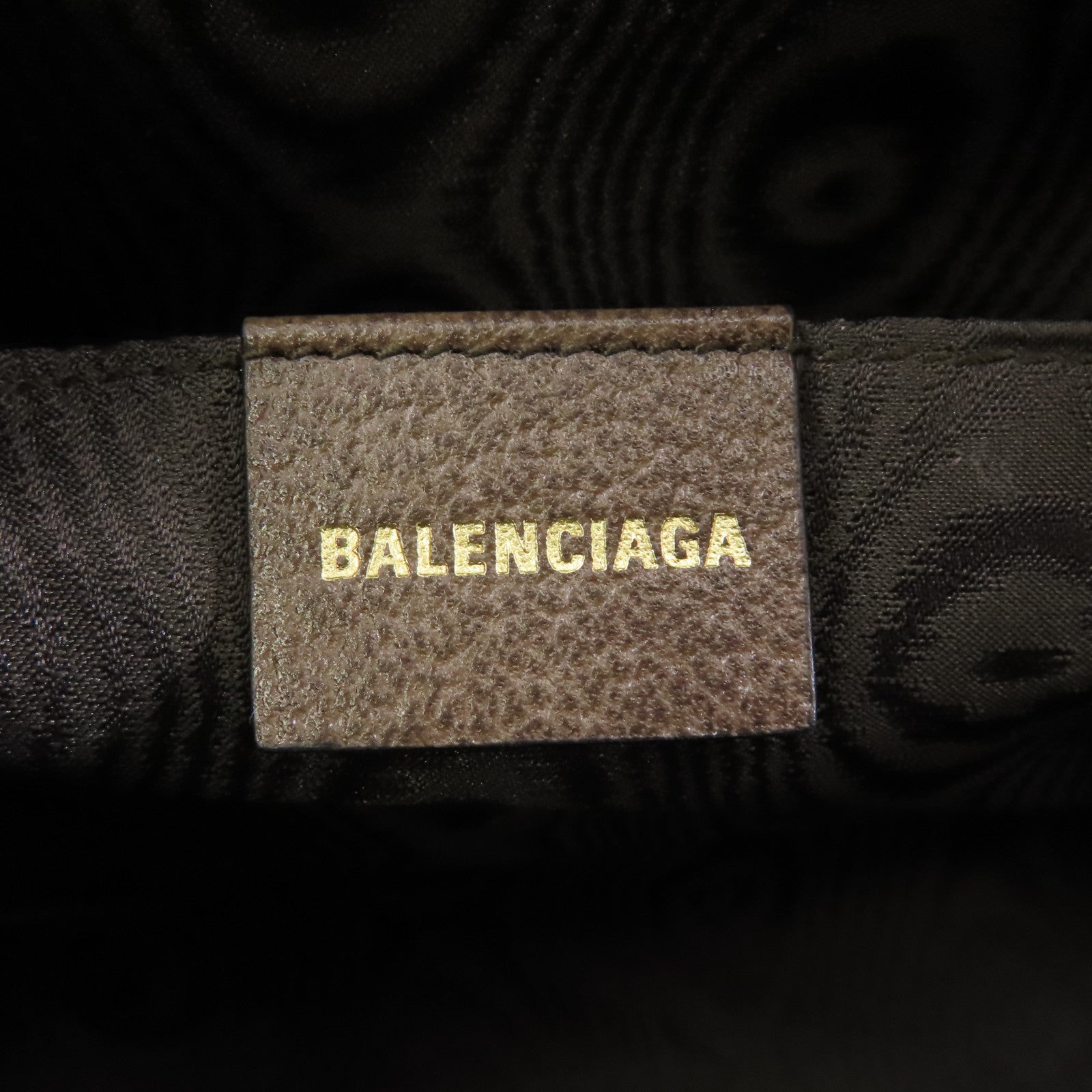 BALENCIAGA 塗層帆布The Hacker Project 2 Way Shoulder金扣手挽肩背兩用袋啡色