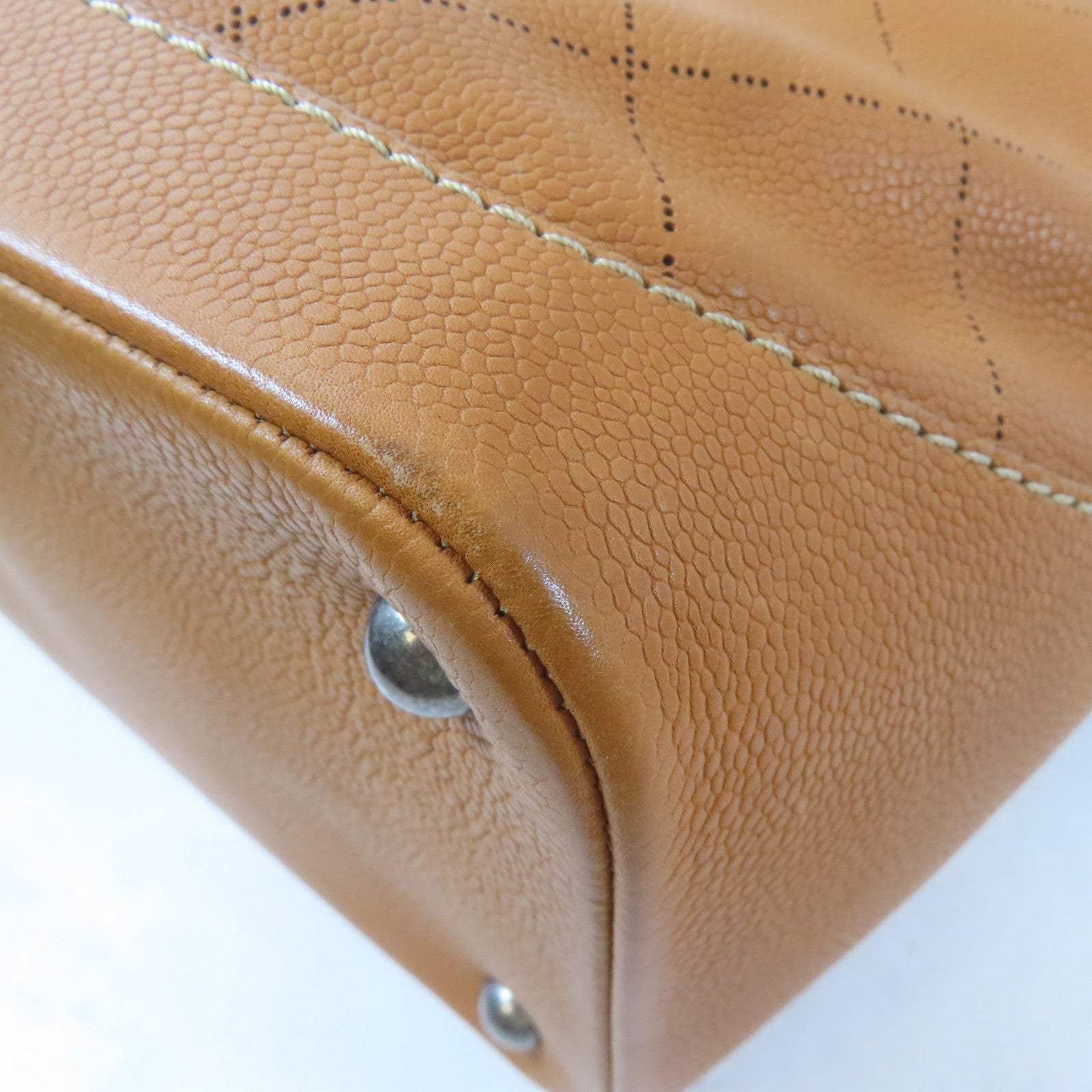 CHANEL 【激減優惠】菱格牛皮皮革2 Way Shoulder Bag手挽肩背兩用袋啡色